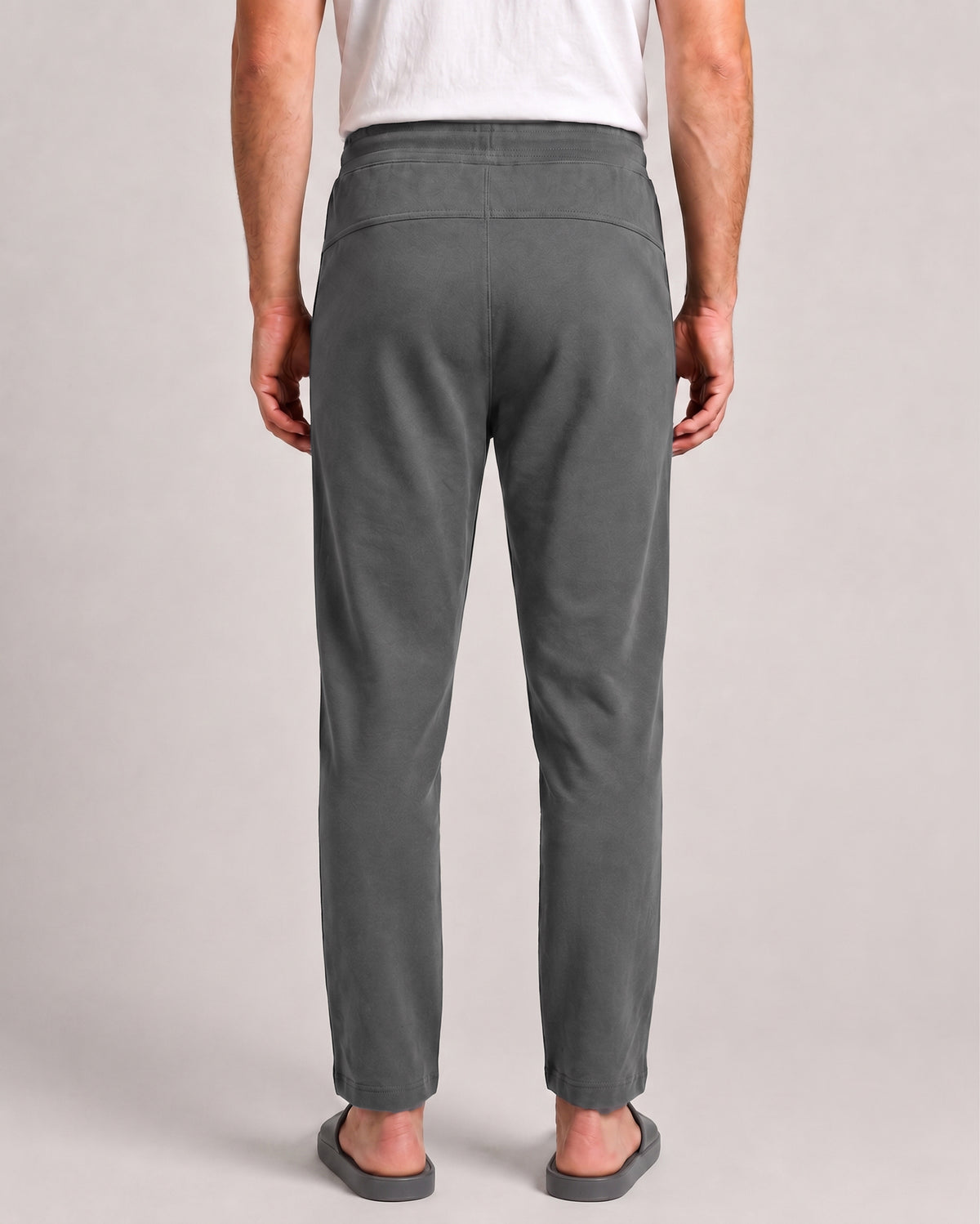 Men's Stone Grey Urbanite pant from Softsleep, designed for relaxed movement with a smooth feel and everyday loungewear comfort.