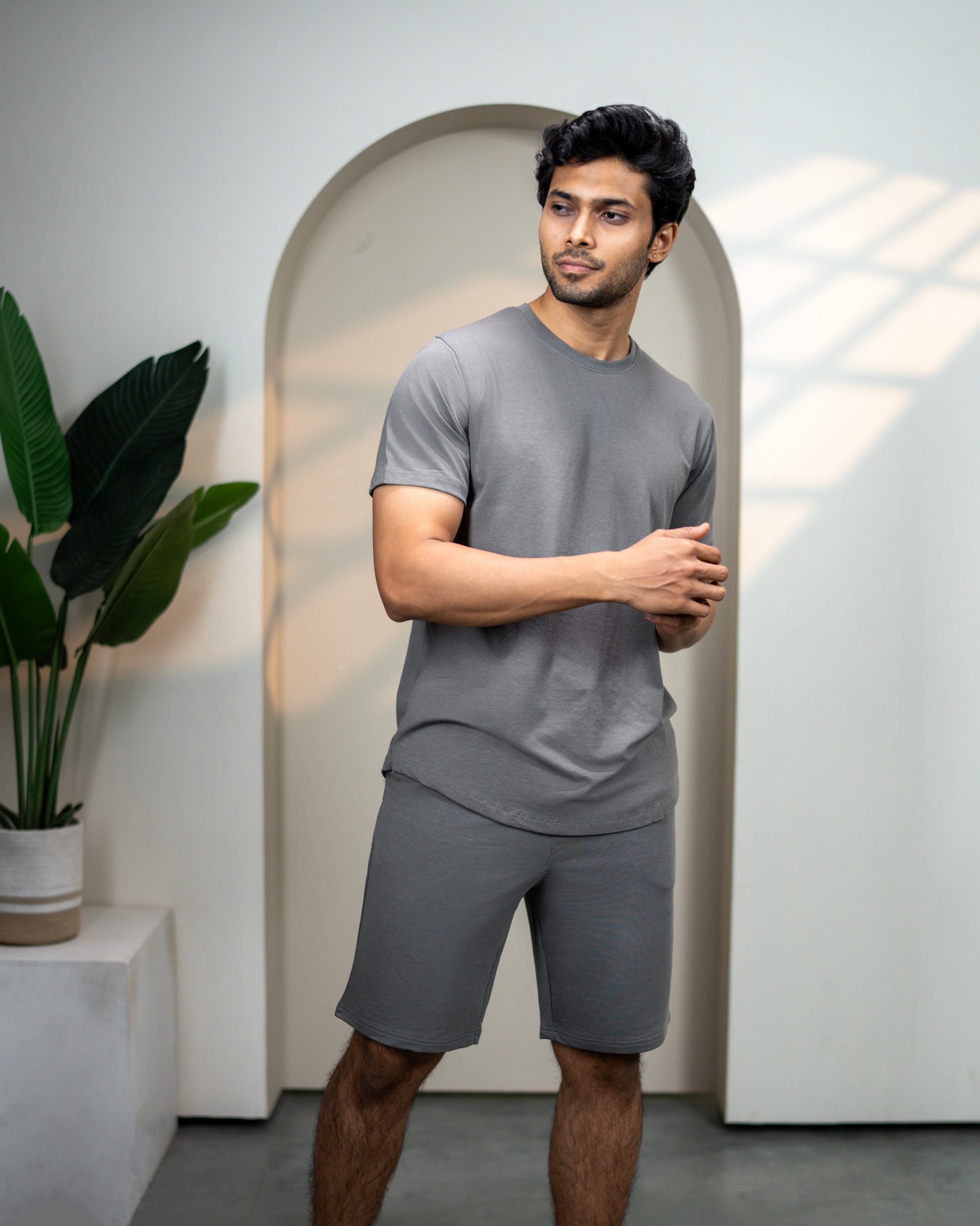 Cosmo Bamboo T-shirt  (Stone Grey)