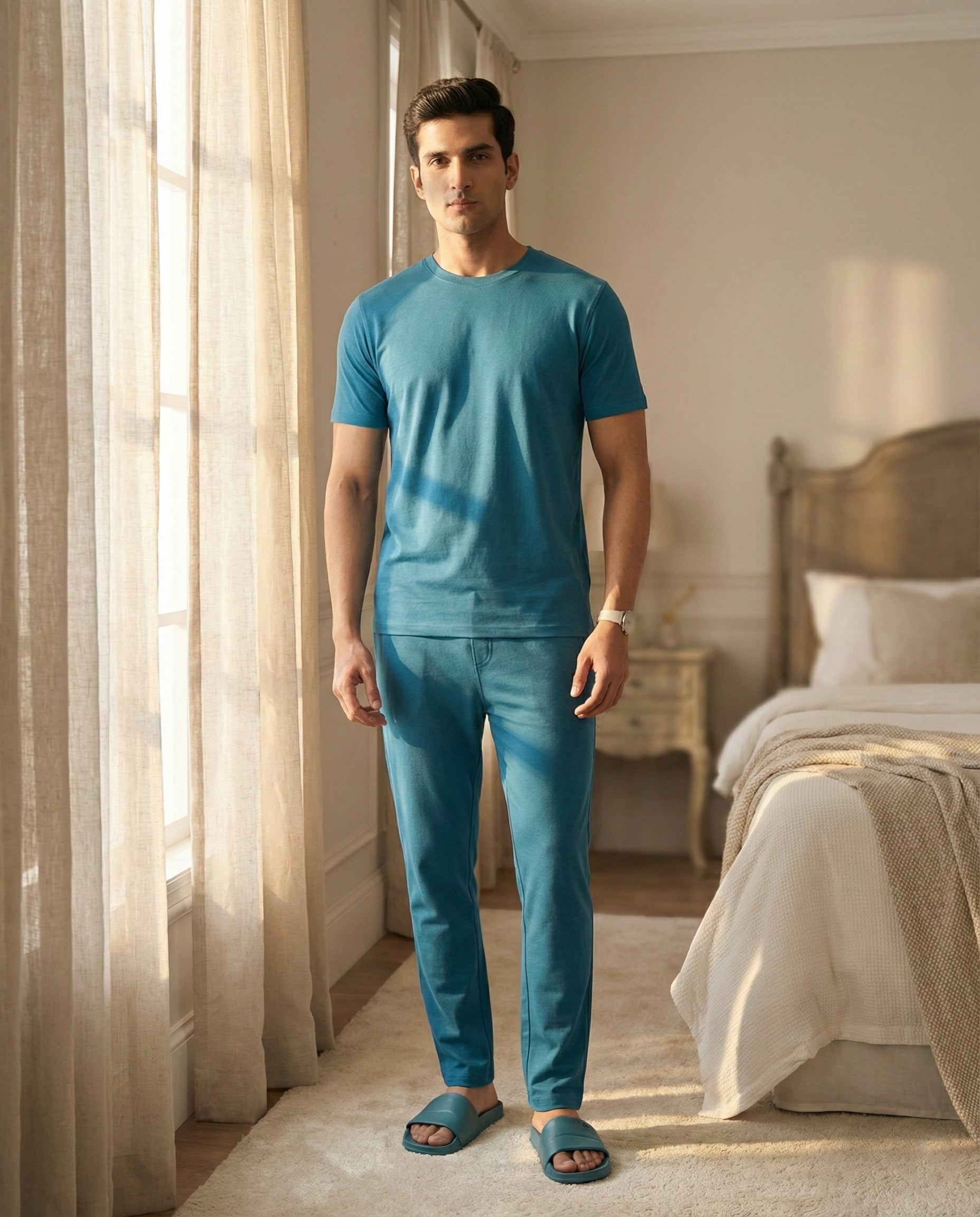 Cosmo T-Shirt + Pant (Teal Blue)