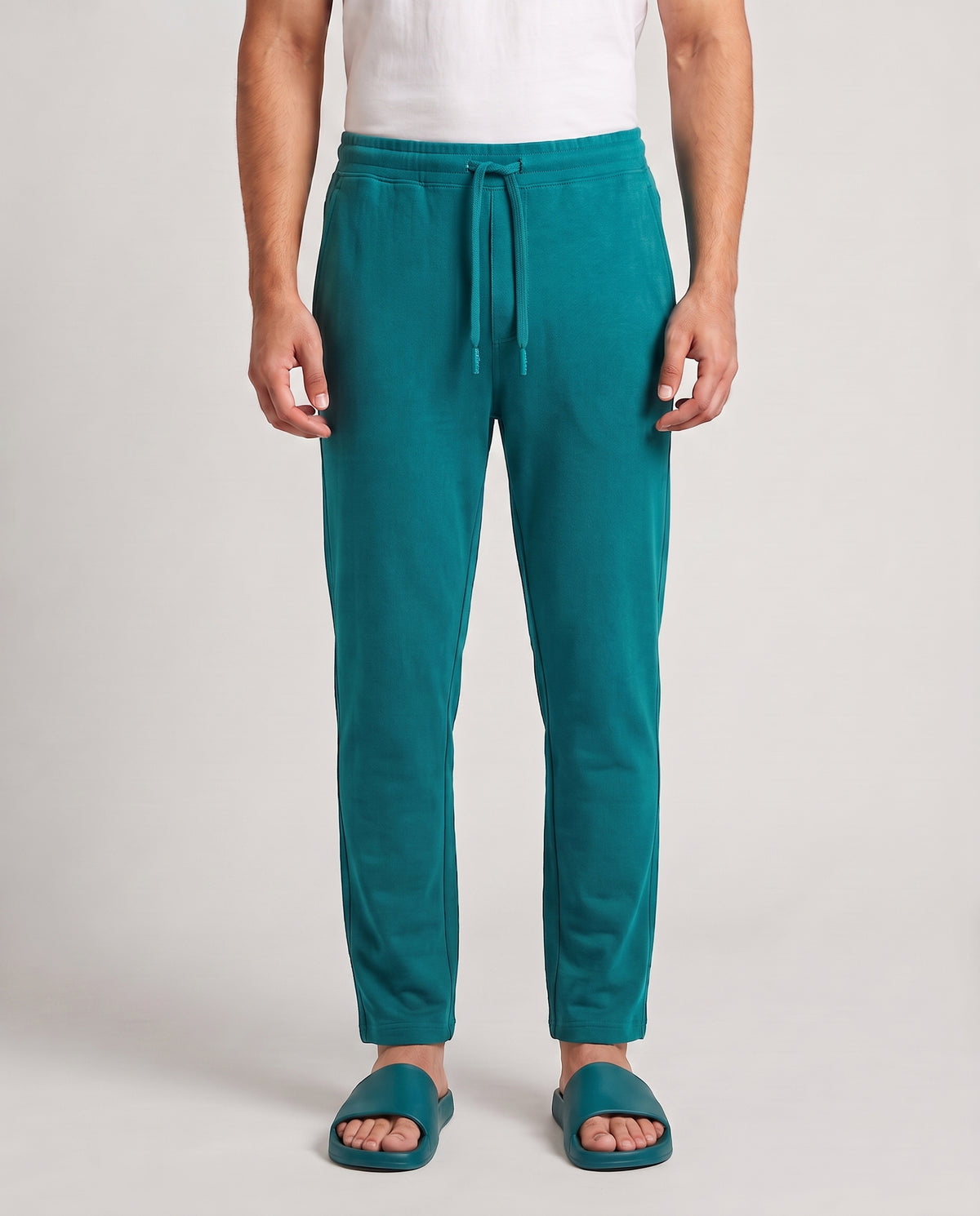 Softsleep men's Teal Green Urbanite pant in bamboo cotton, offering relaxed comfort and easy movement for everyday loungewear.