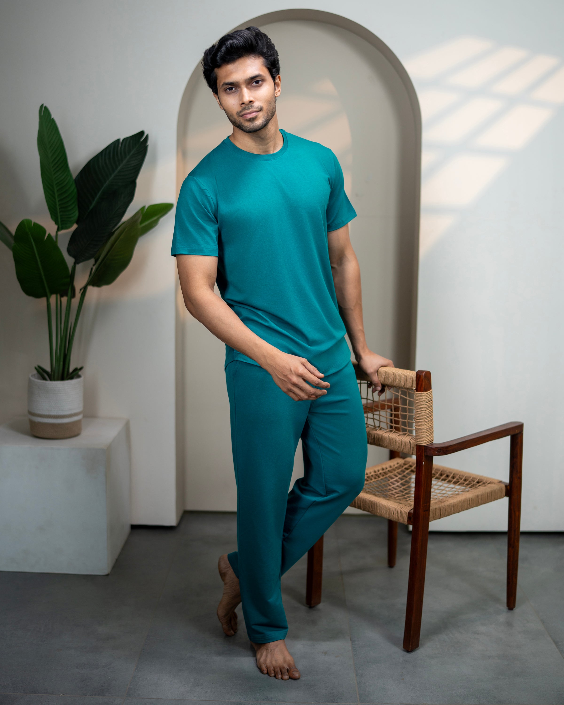Urbanite Bamboo Pant  (Teal Green)