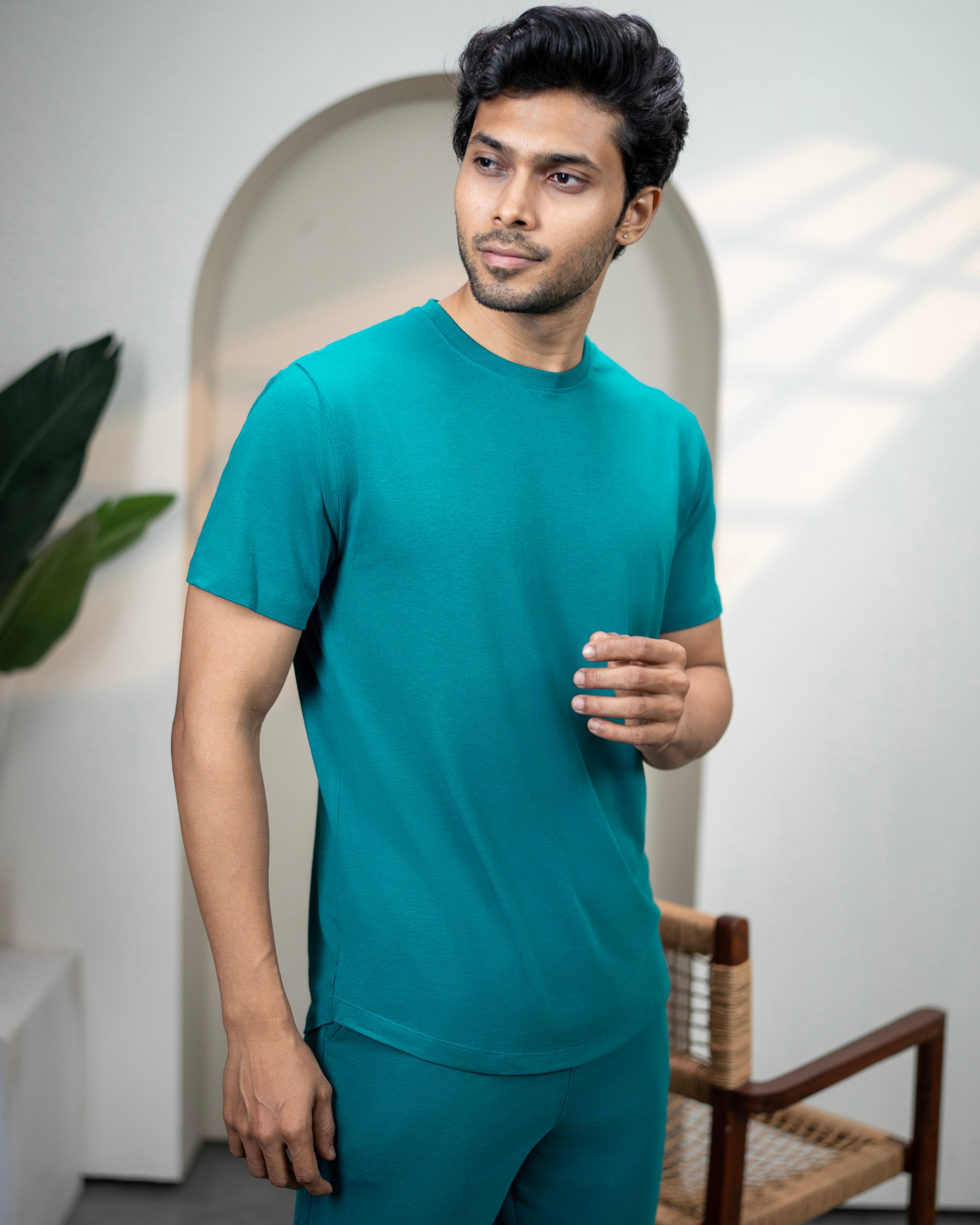 Cosmo Bamboo T-shirt  (Teal Green)