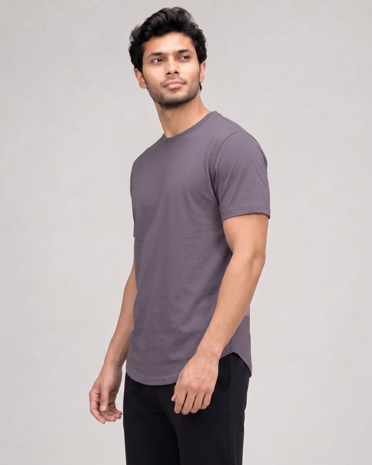 Twilight Cosmo tee for men from Softsleep, crafted in bamboo cotton with half sleeves for breathable comfort and relaxed everyday wear.
