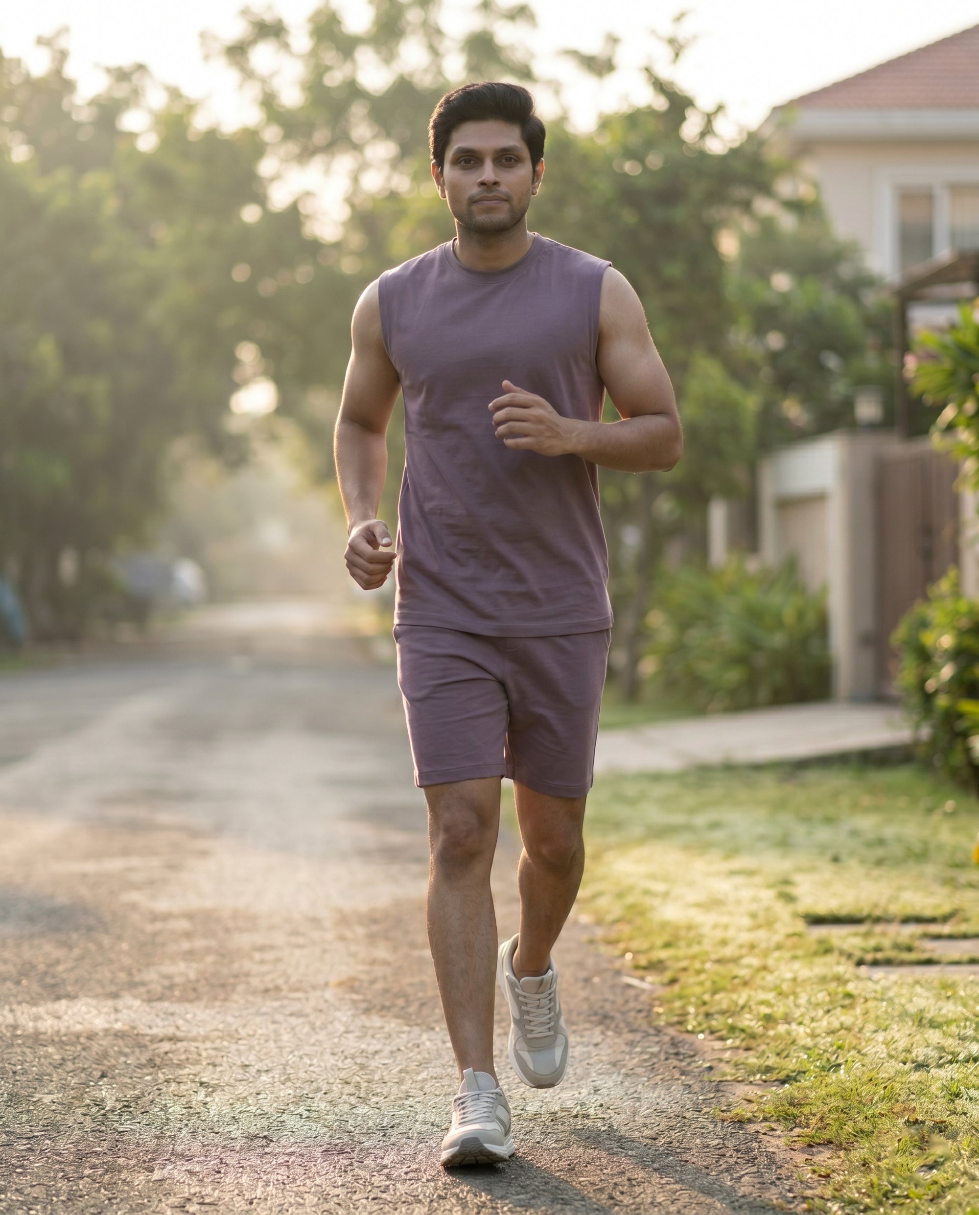 AirKnit Tee + Shorts (Twilight Sky)
