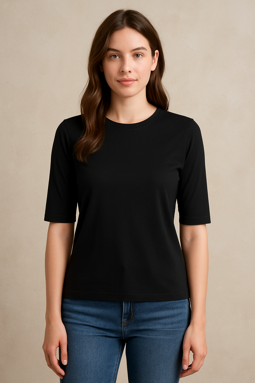 Ellene Cotton T-Shirt (Black)