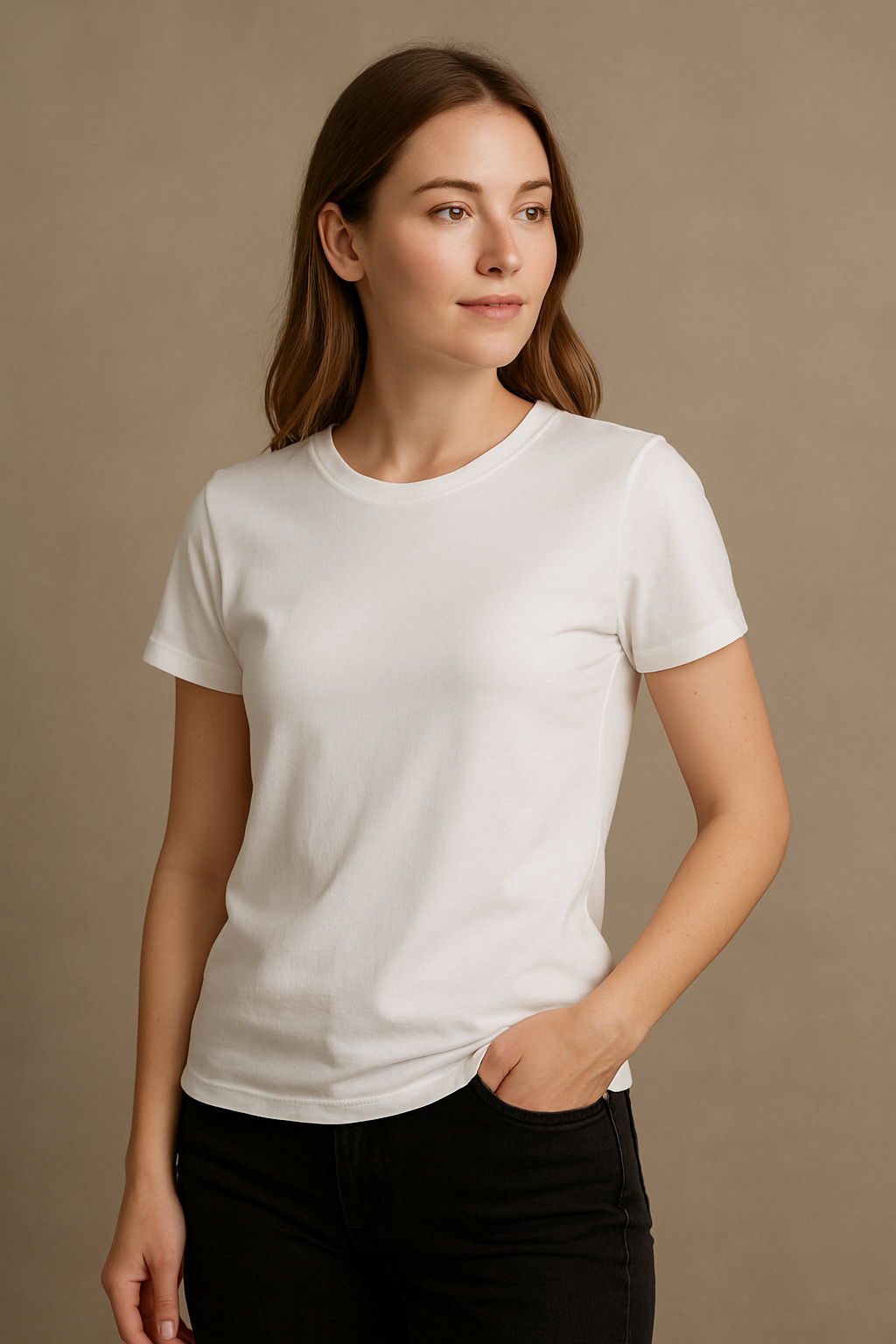 Iris Cotton T-Shirt (White)