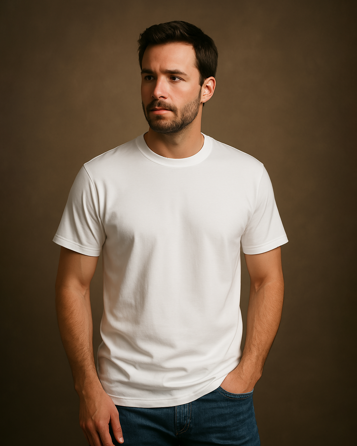 Classy Cotton T-Shirt  (White)