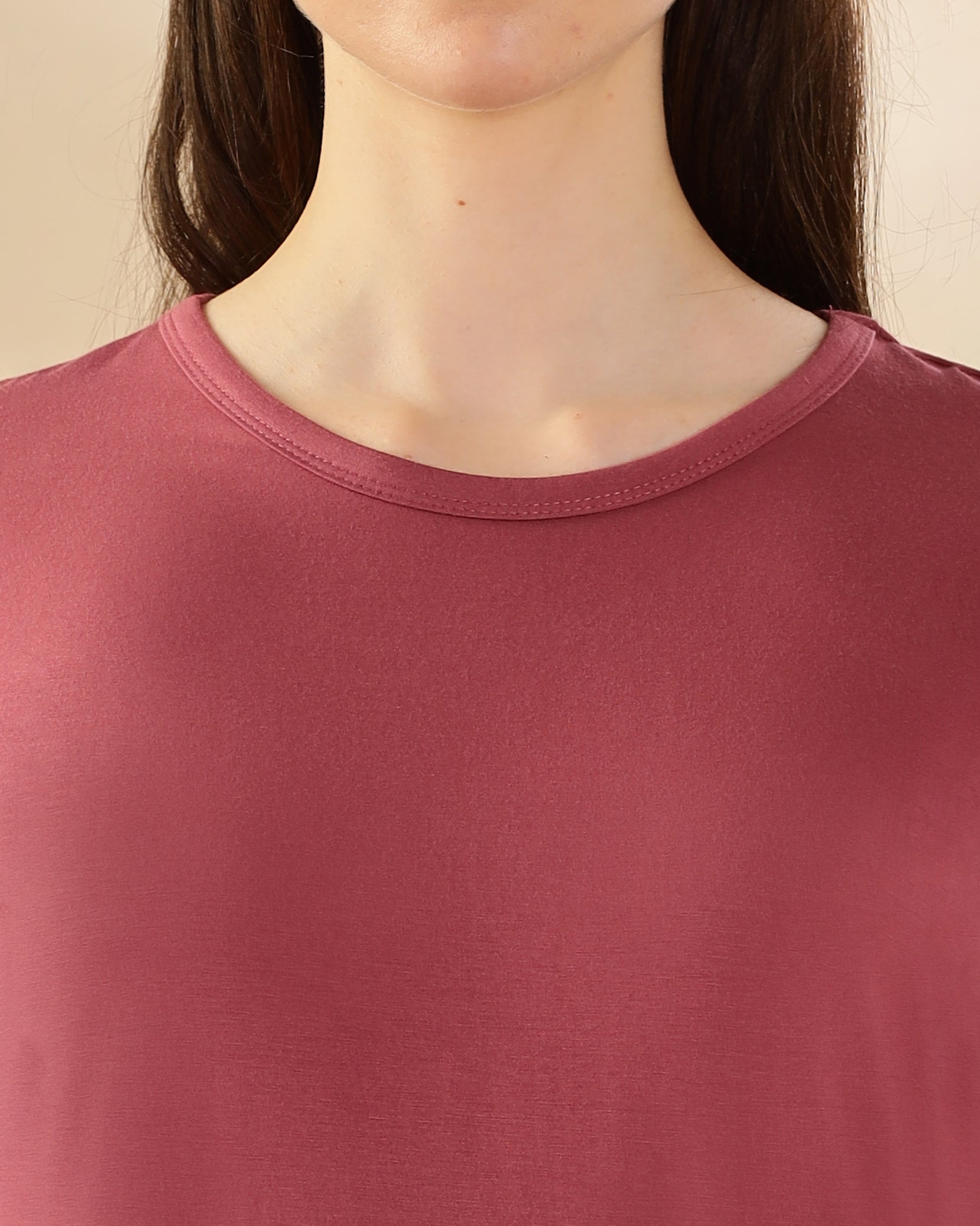 Celine Bamboo Tee (Wild Rose)