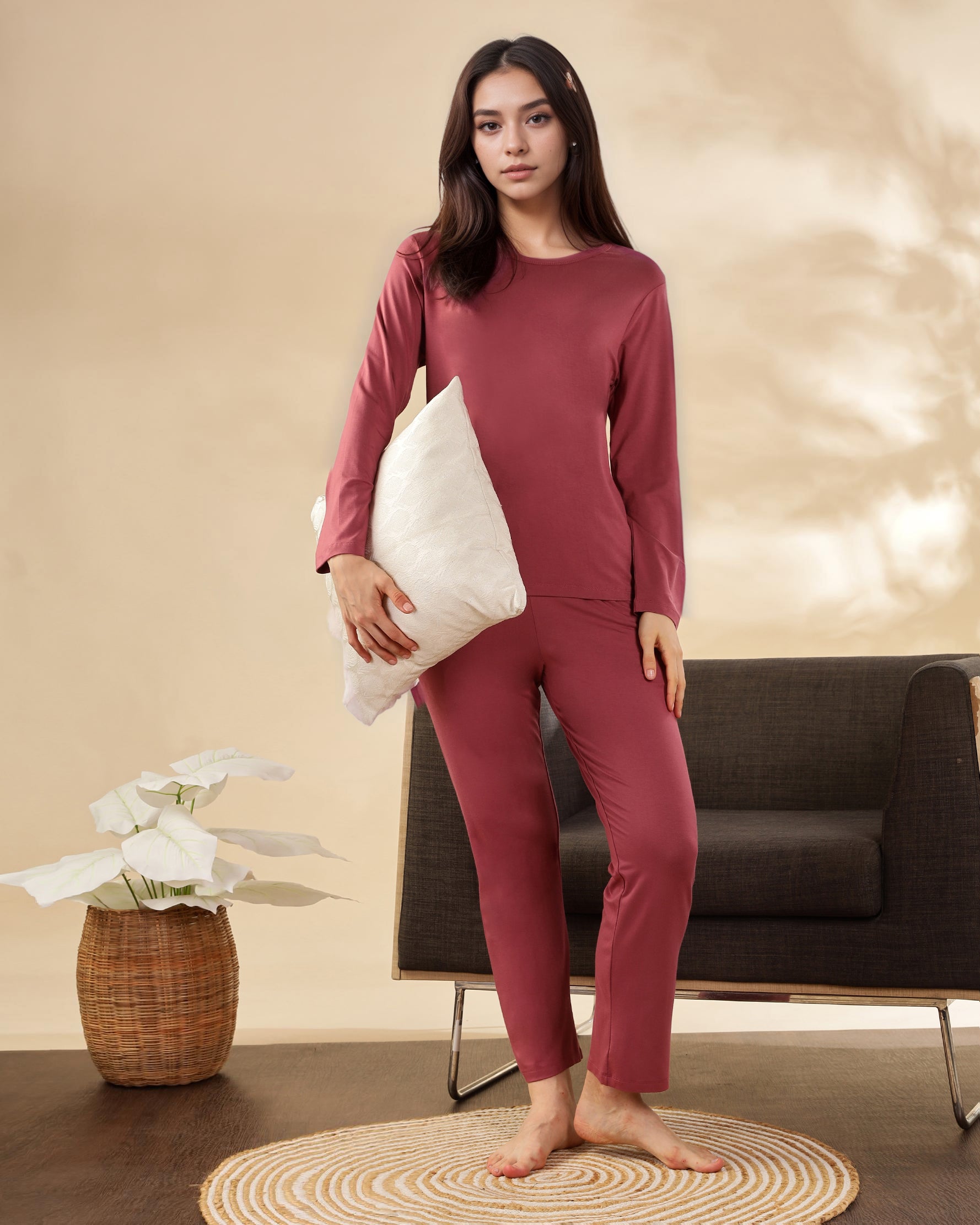 Pearle Bamboo Pant (Wild Rose)