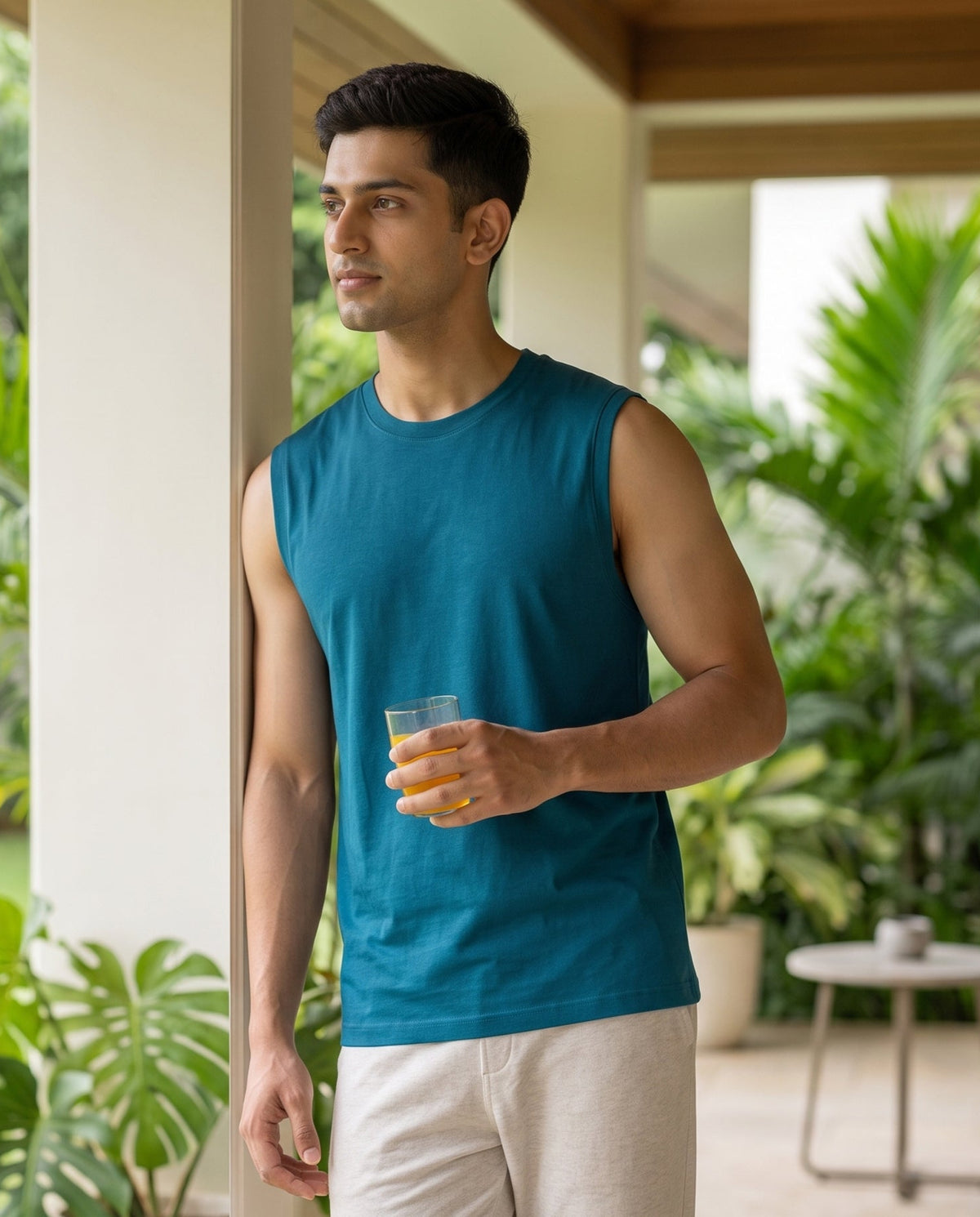 AirKnit Bamboo Tee  (Arctic Blue)