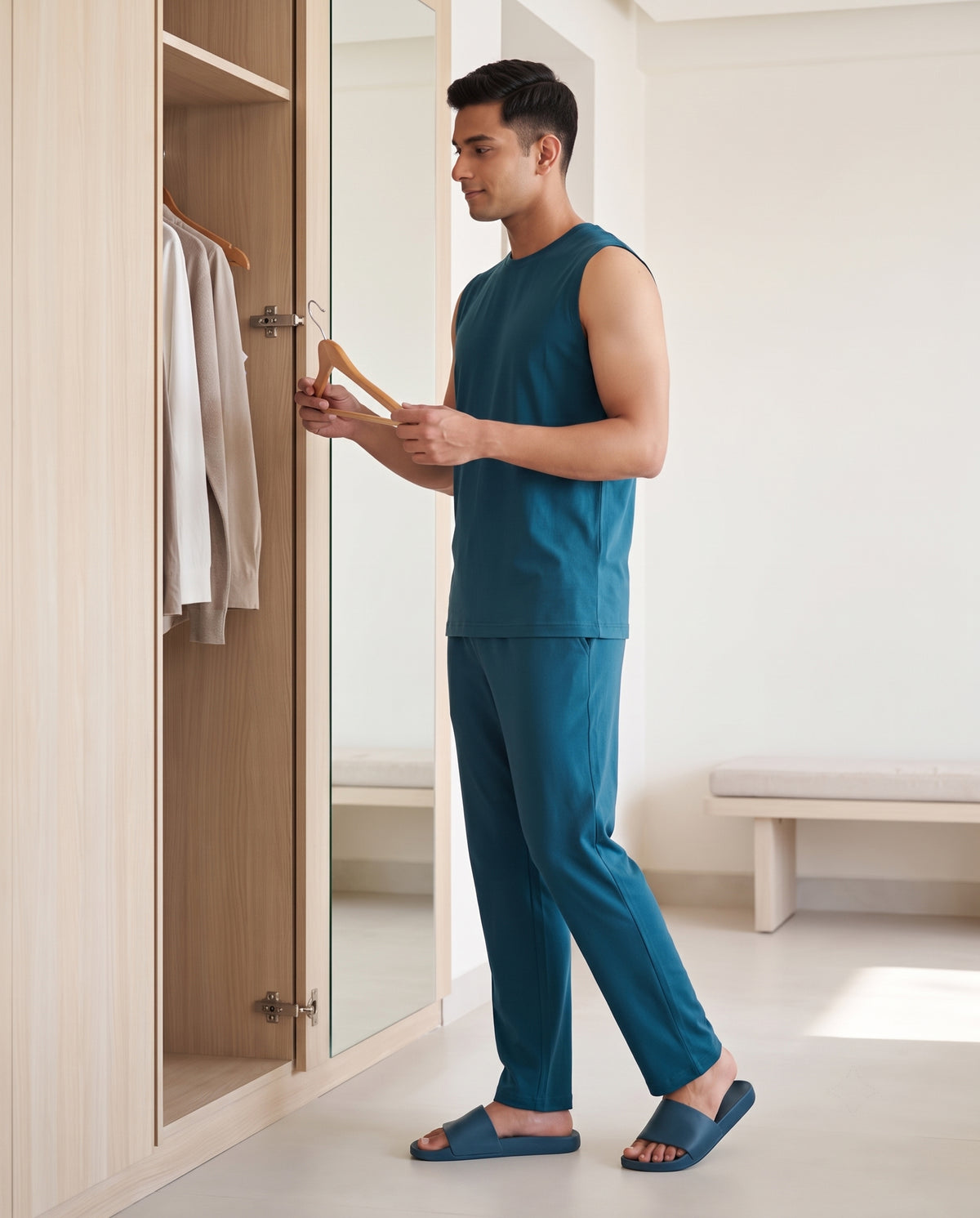 AirKnit Tee + Pant  (Arctic Blue)