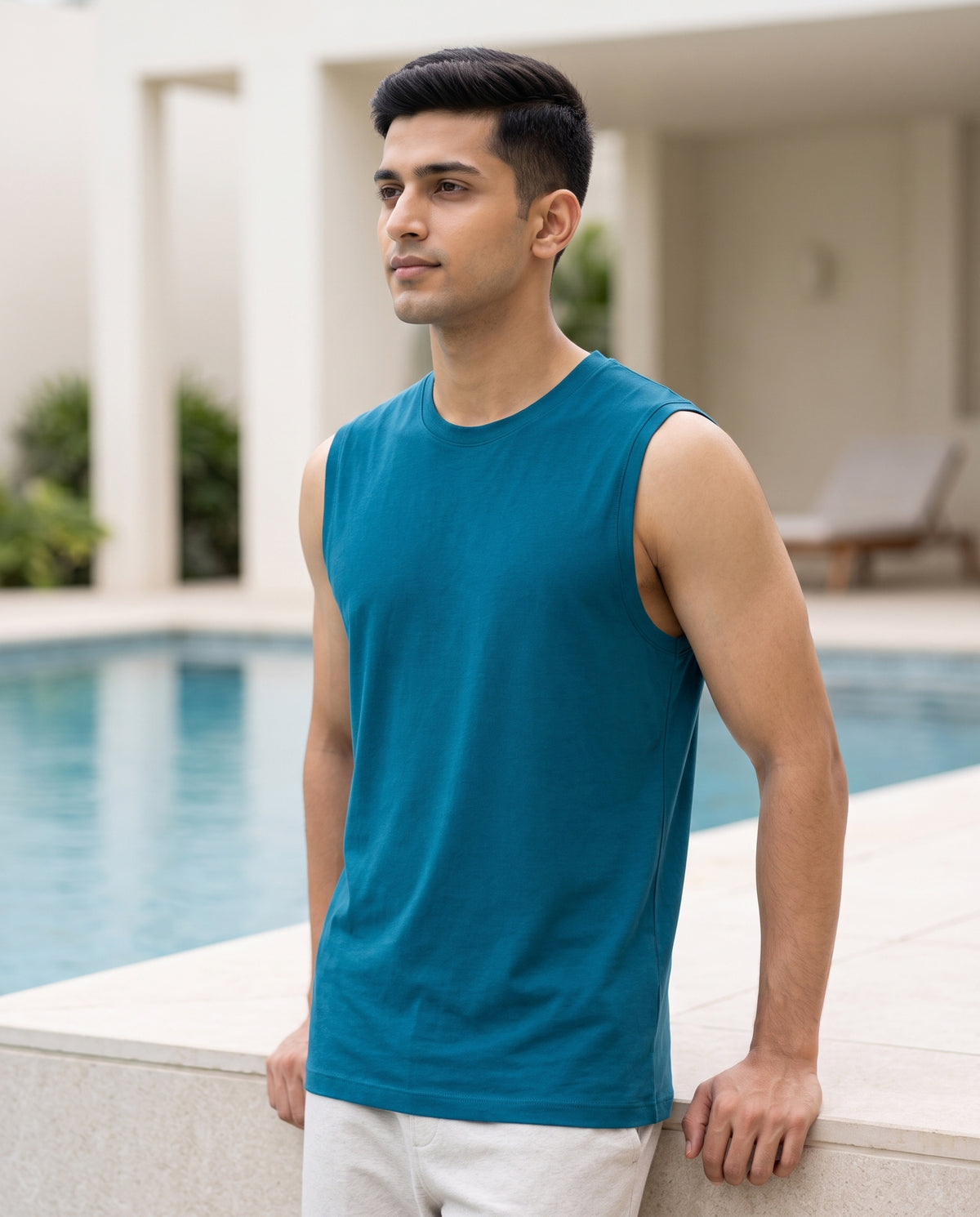 AirKnit Bamboo Tee  (Arctic Blue)