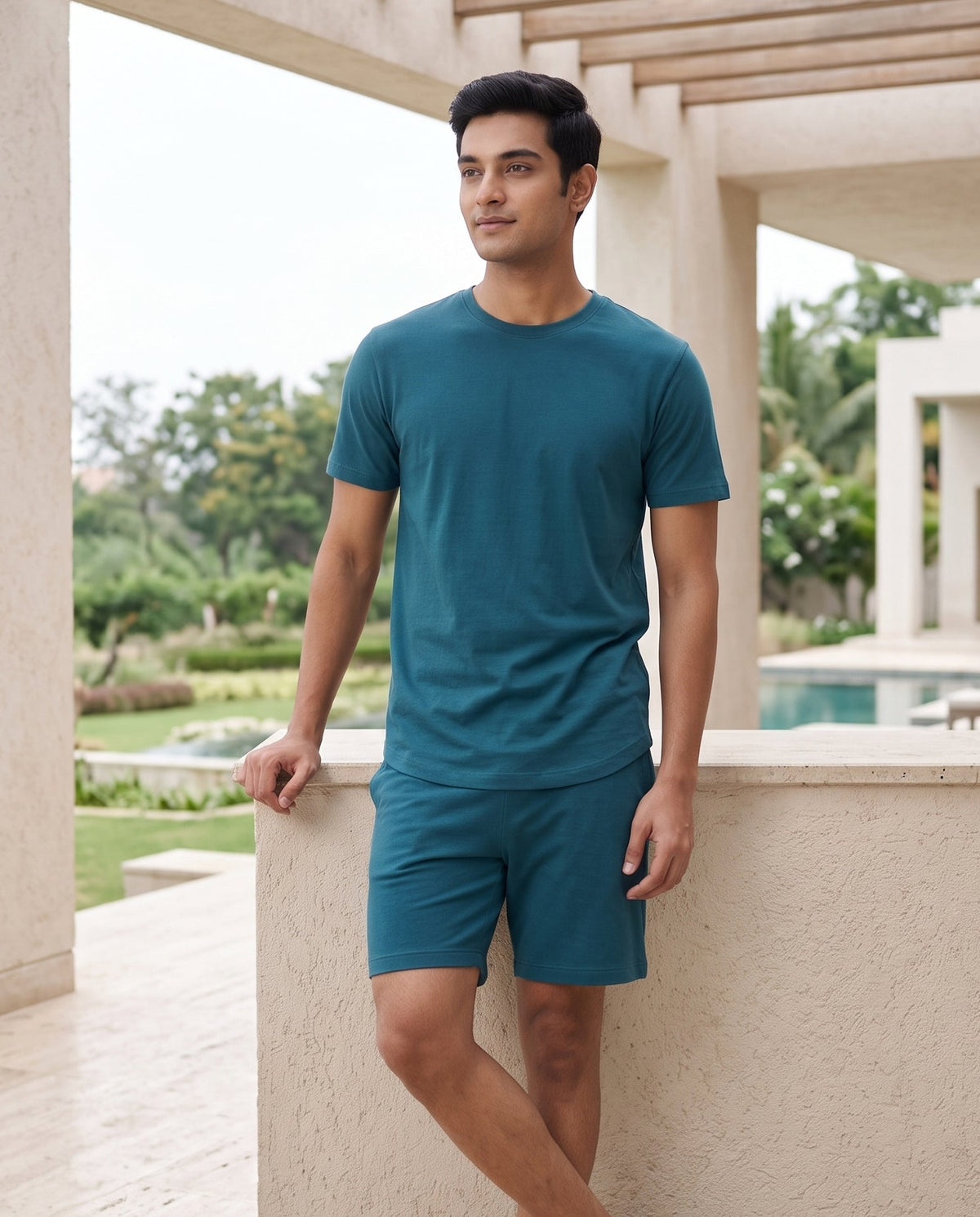 Cosmo T-Shirt + Shorts  (Arctic Blue)