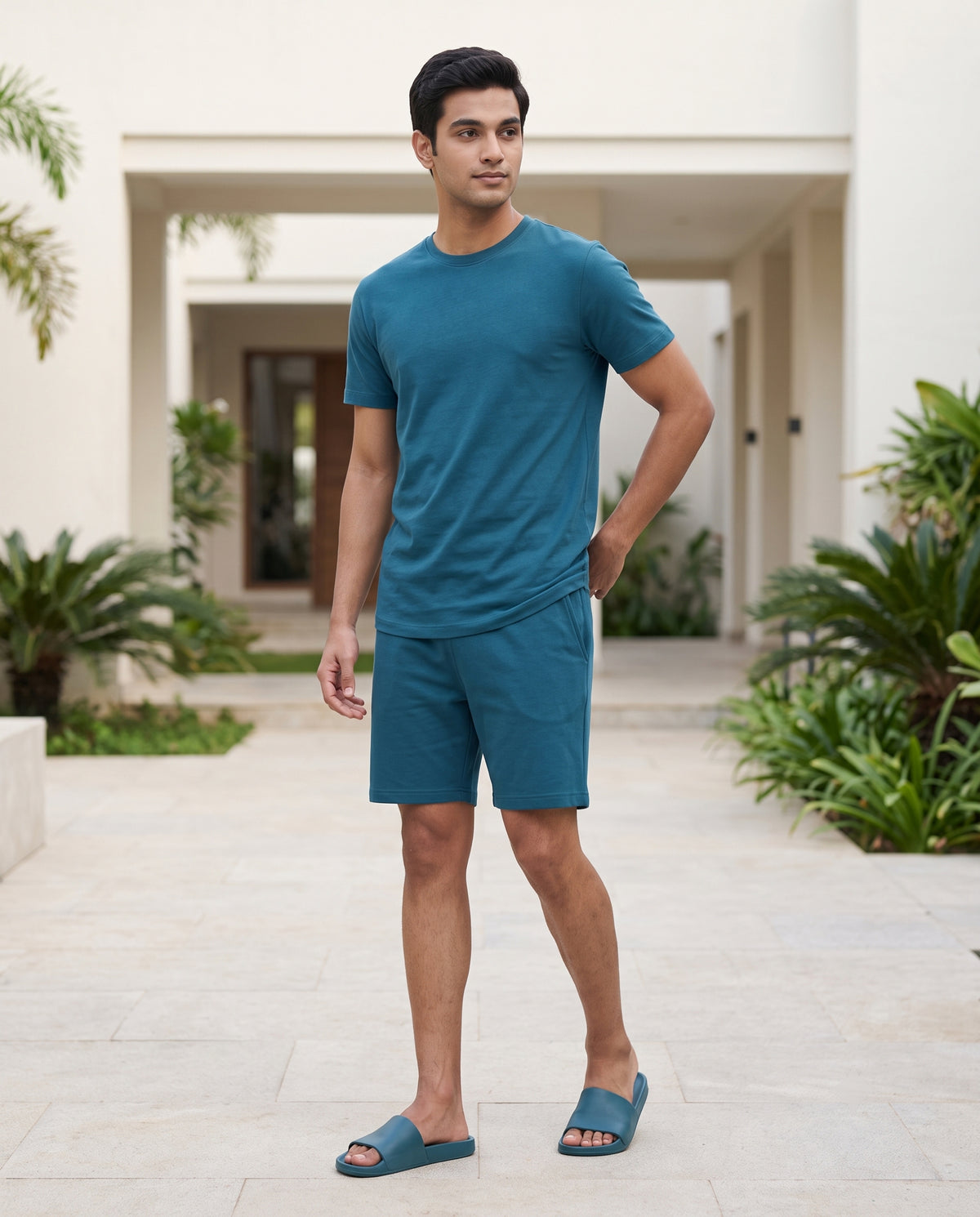 Cosmo T-Shirt + Shorts  (Arctic Blue)