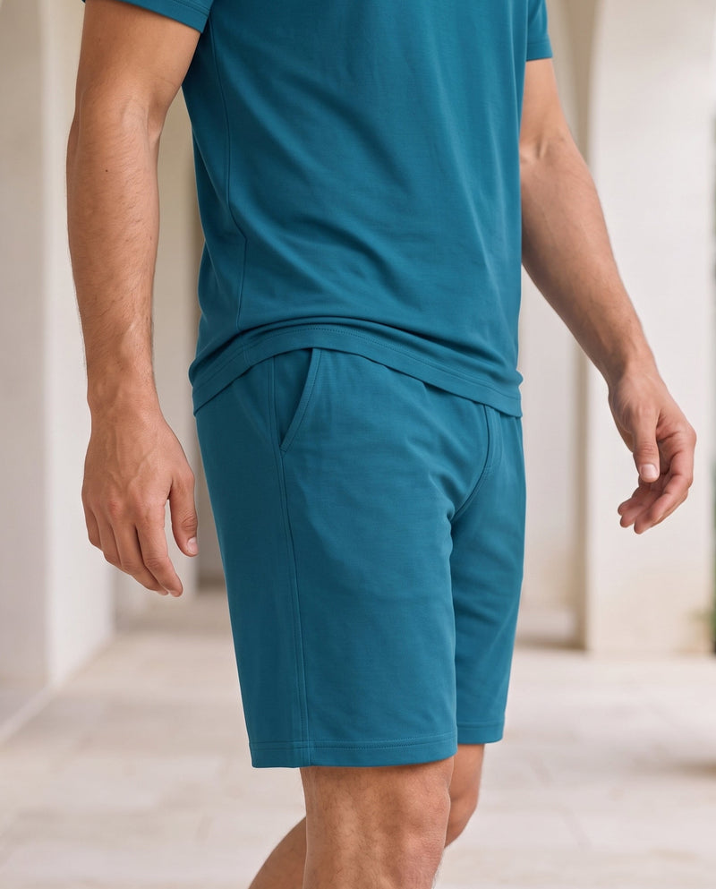 Hushy Bamboo Shorts  (Arctic Blue)