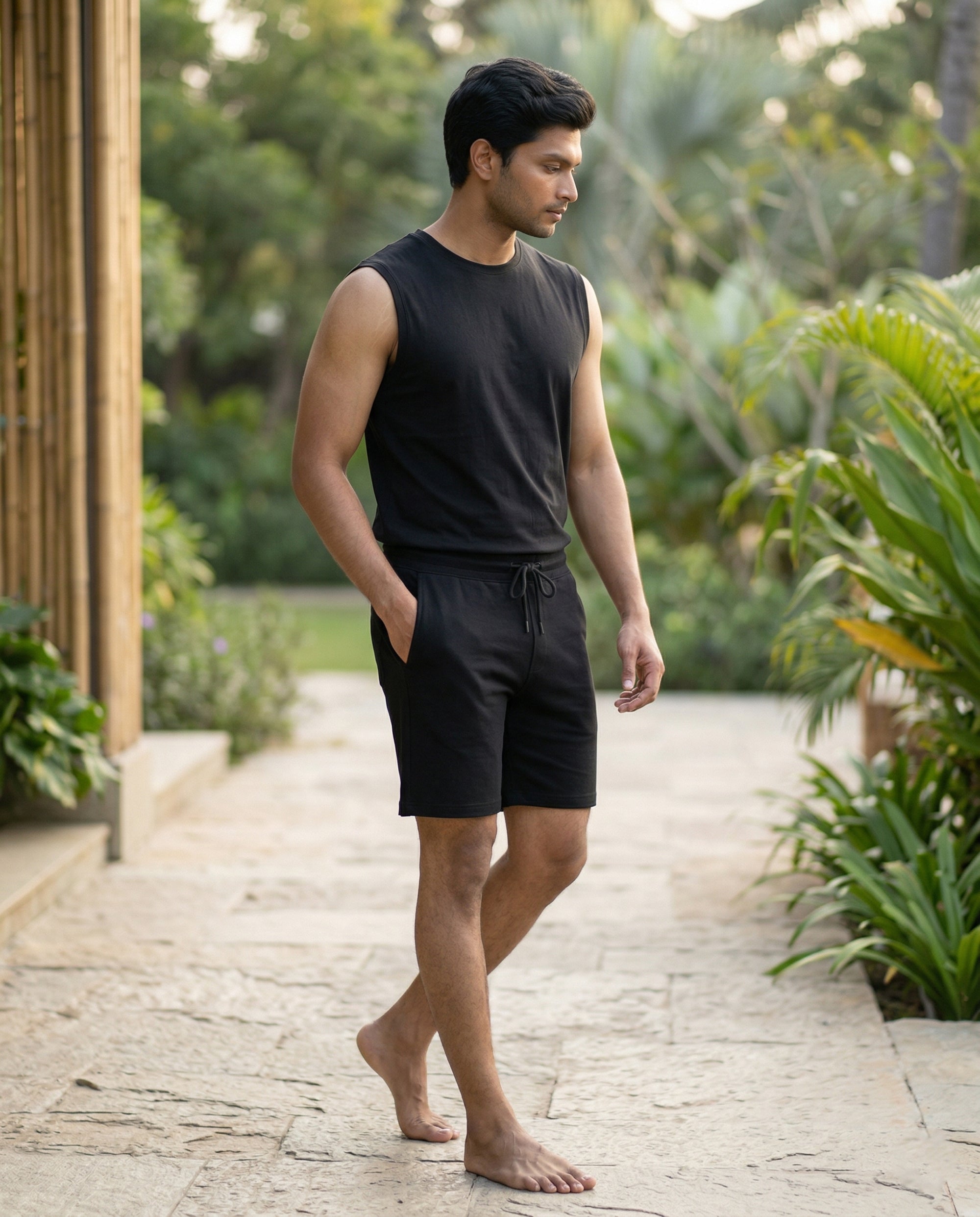 AirKnit Bamboo Tee  (True Black)