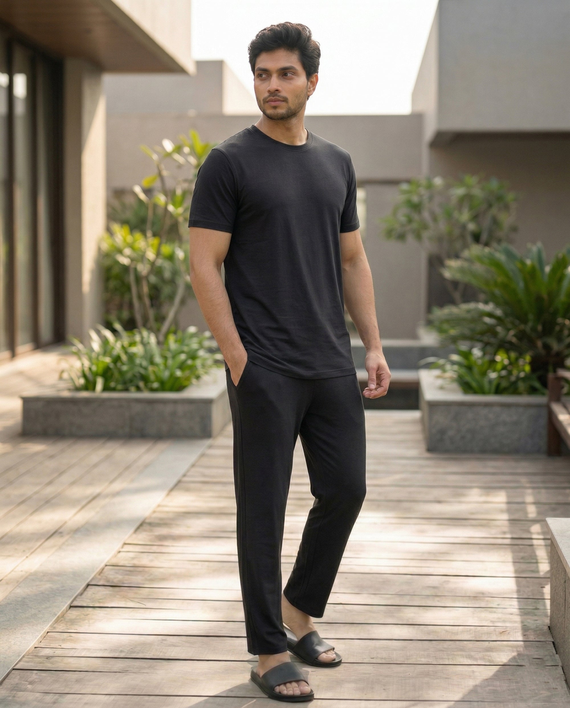 Cosmo T-Shirt + Pant  (True Black)