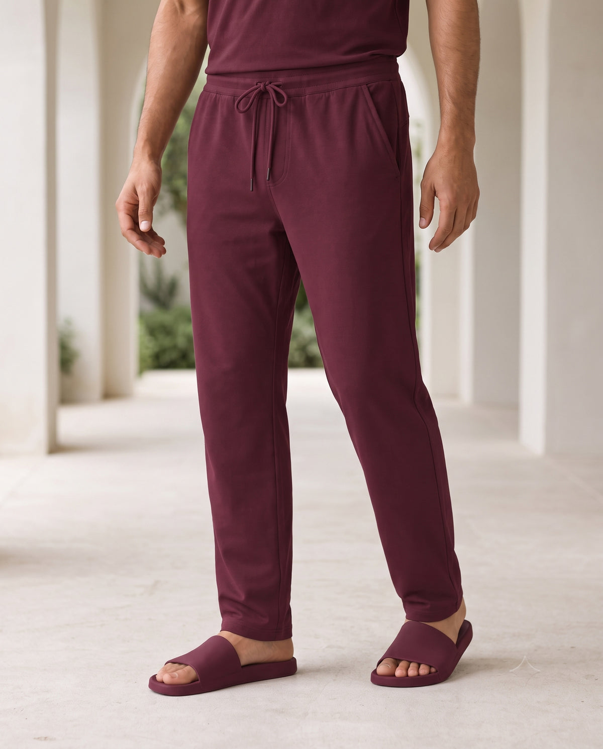 Urbanite Bamboo Pant  (Burgundy)