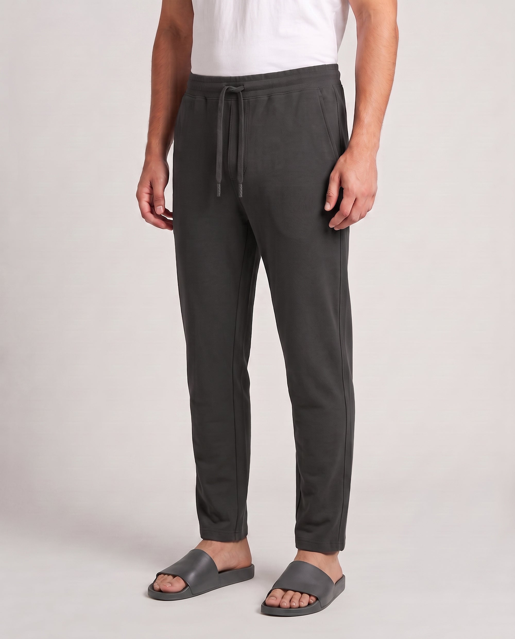 A men's charcoal Urbanite pant by Softsleep, featuring soft bamboo cotton for relaxed loungewear and effortless everyday style.