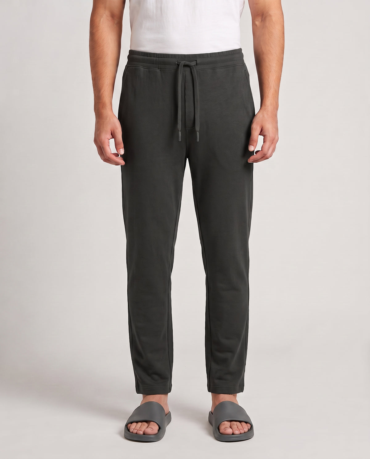 Charcoal Urbanite pant for men from Softsleep, made in comfortable bamboo cotton for a relaxed fit and easy loungewear.