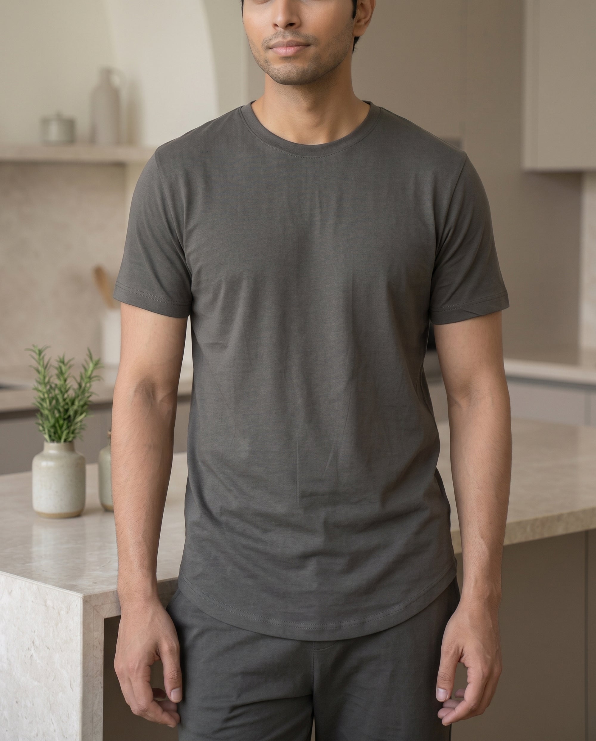 Cosmo Bamboo T-Shirt  (Charcoal Grey)