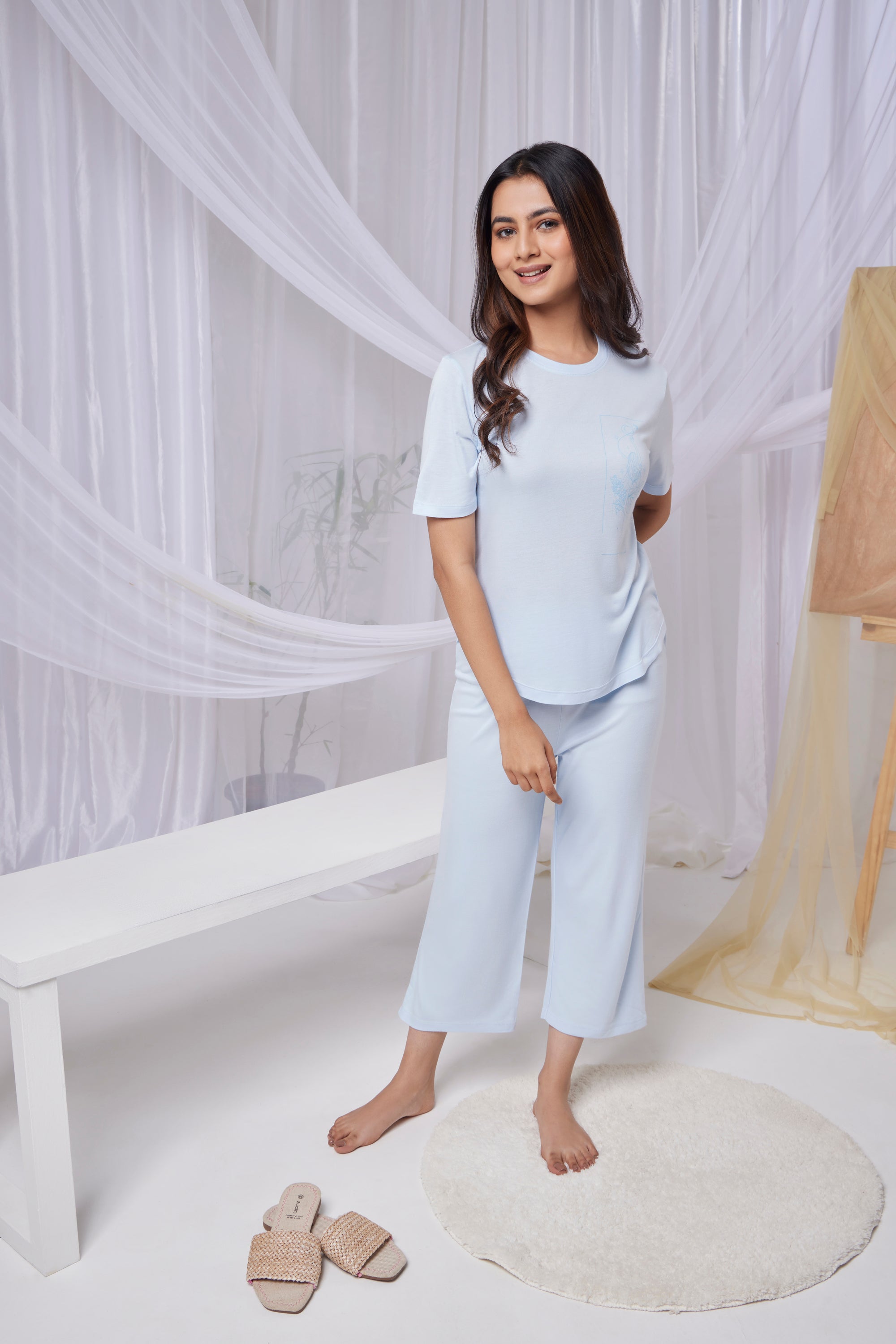 Nova Capri Pant  (Cloud Blue)