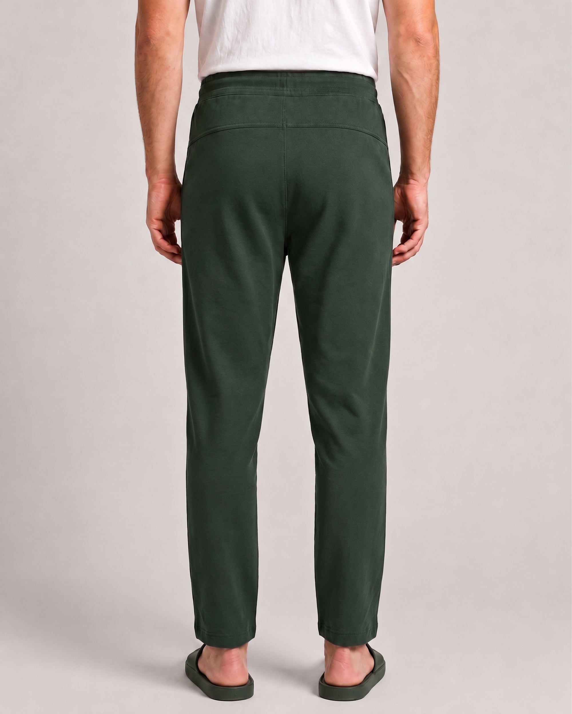 Soft Dark Green bamboo cotton Softsleep lounge pant, relaxed bottom designed for easy everyday comfort