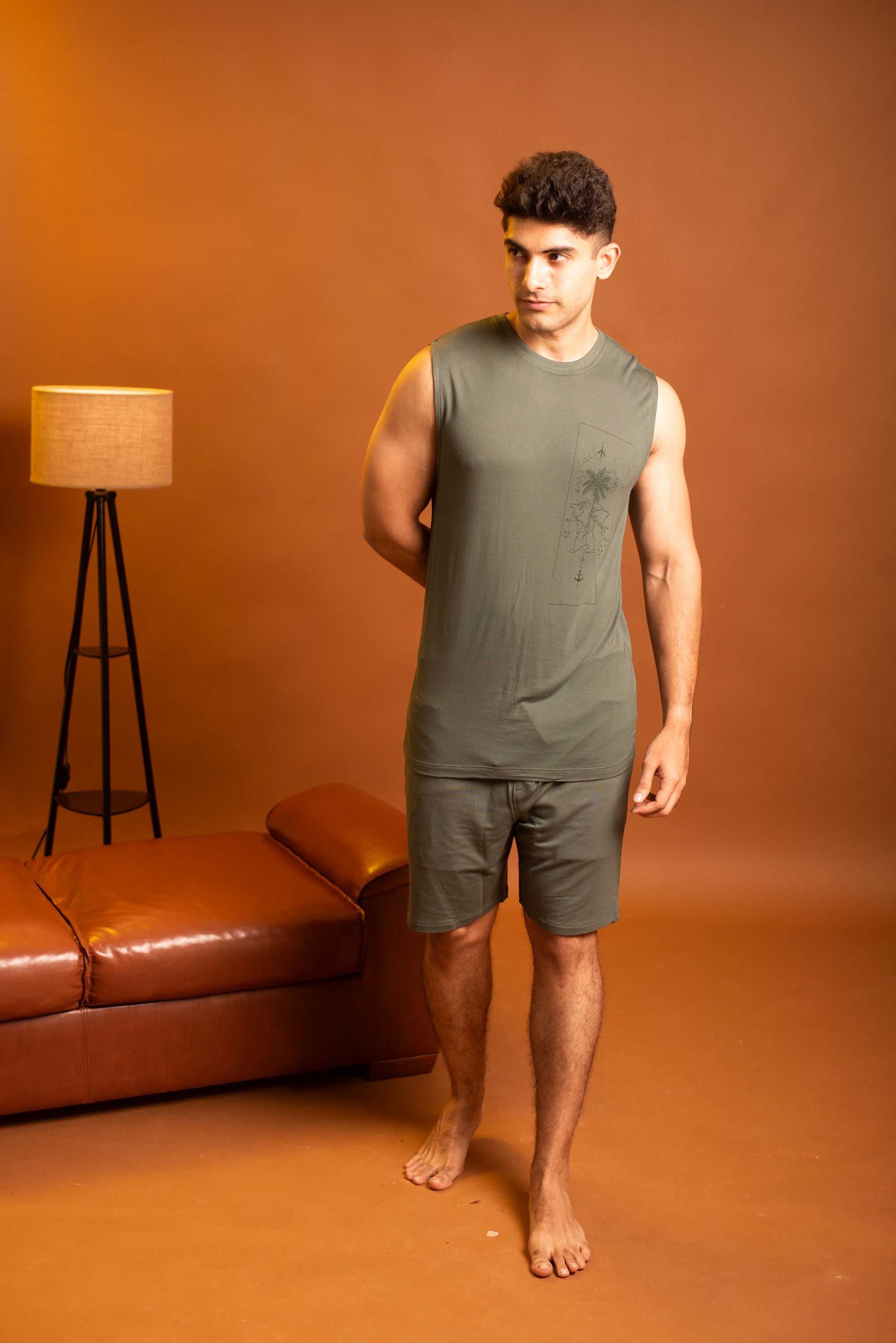 AirKnit Tee + Shorts  (Dark Green)