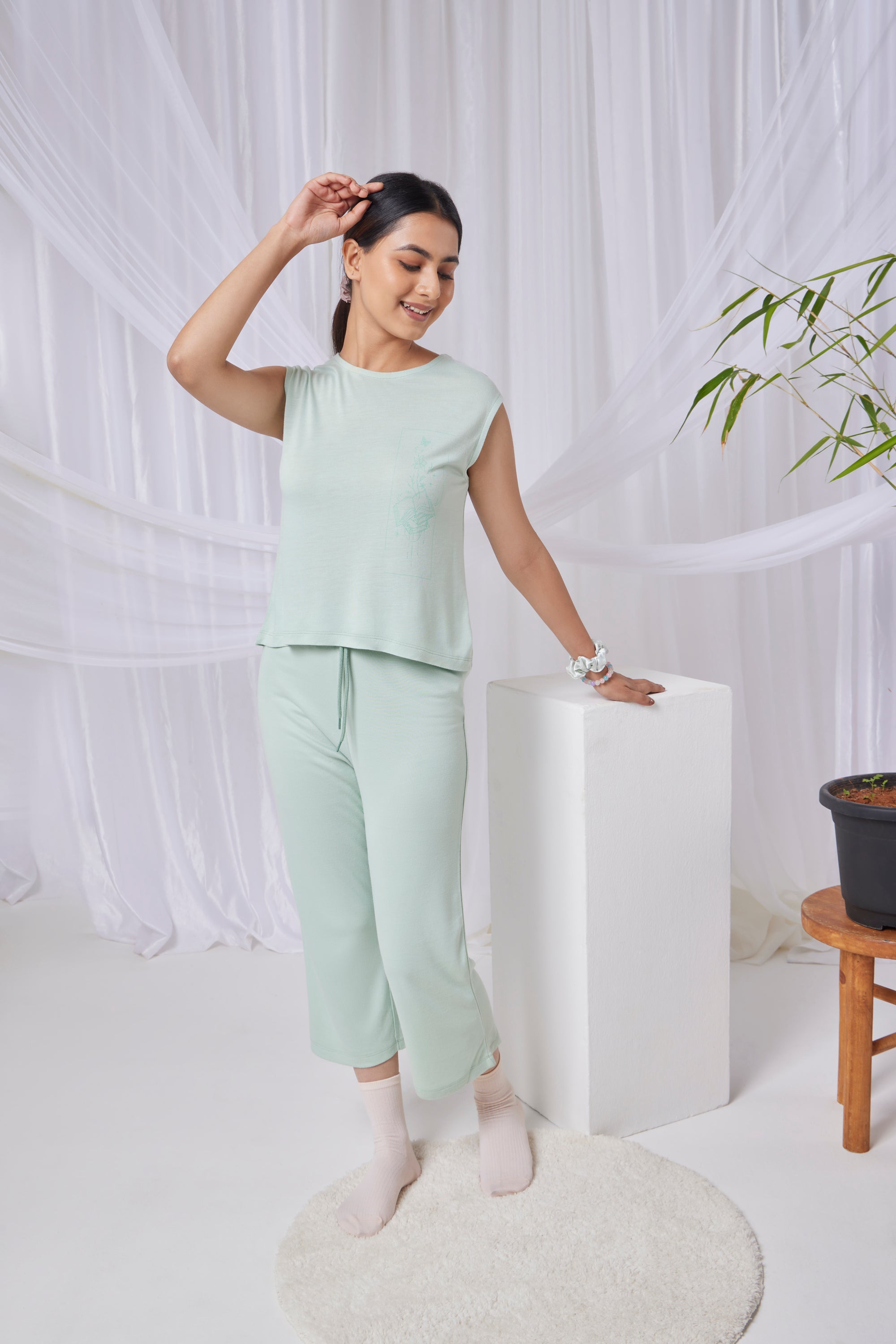 Aurora Top + Pant  (Fresh Mint)