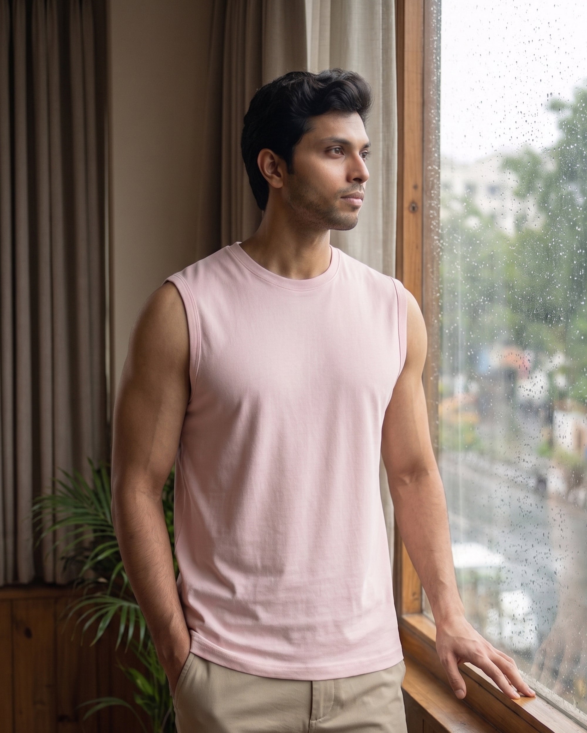 AirKnit Bamboo Tee  (Pearl Pink)