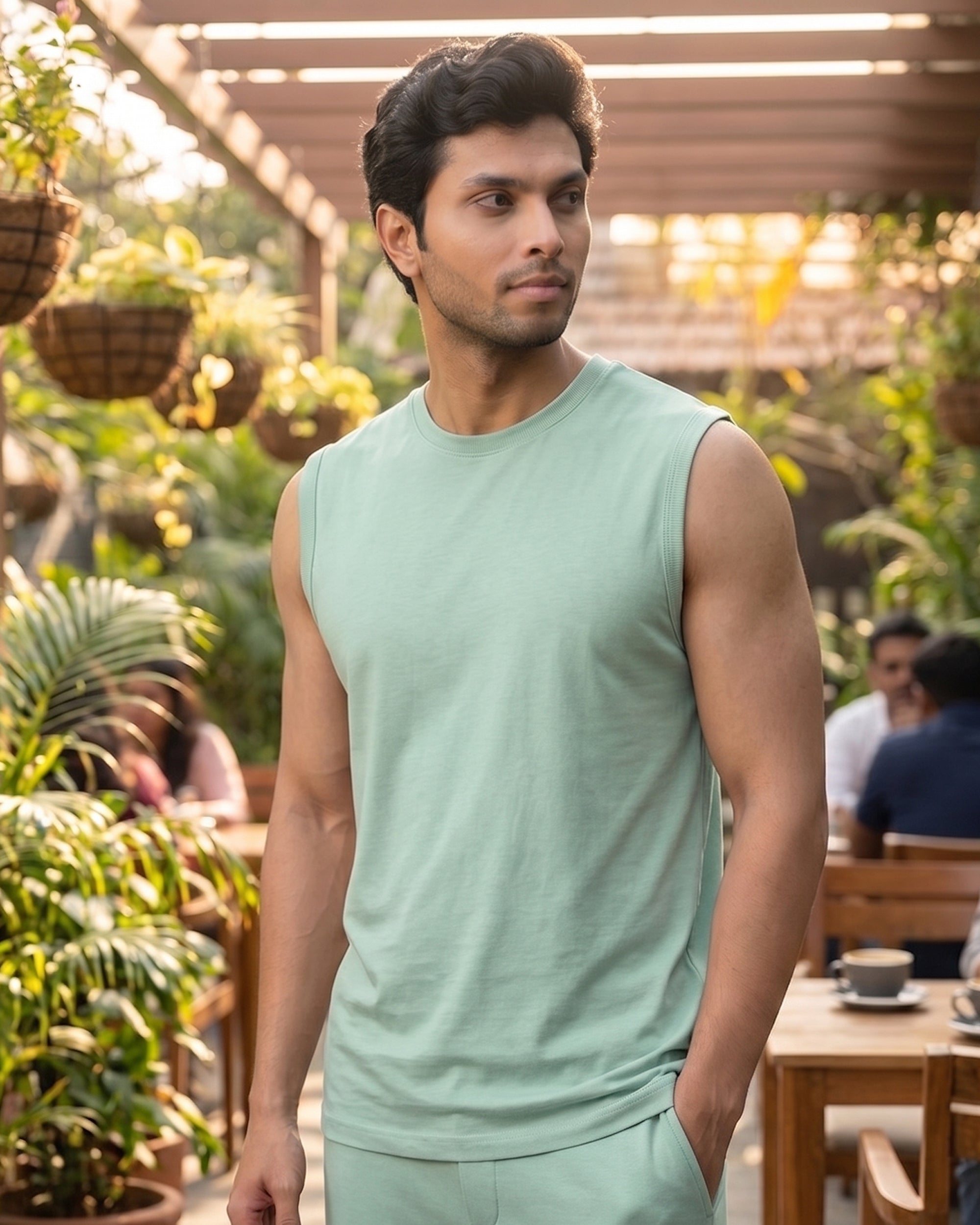 AirKnit Bamboo Tee  (Sage Green)