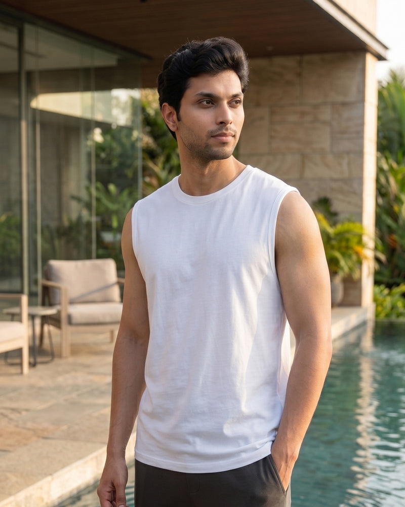 AirKnit Bamboo Tee  (Pure White)