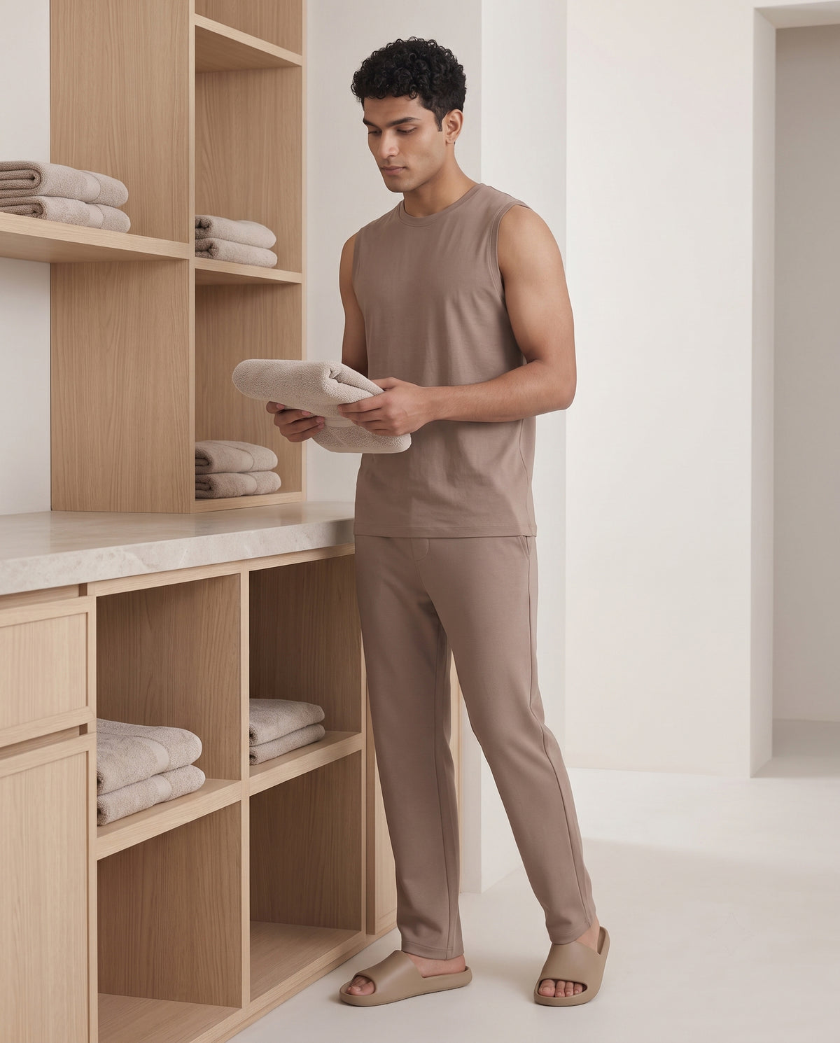 AirKnit Tee + Pant  (Hazelnut)