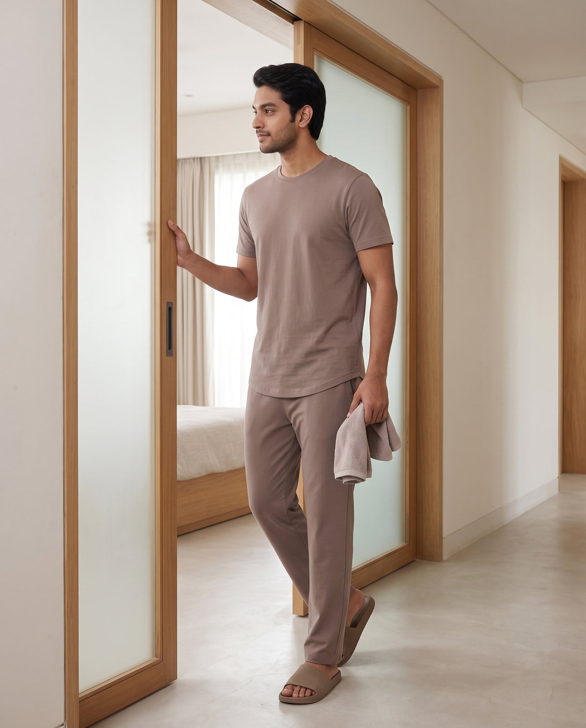 Cosmo T-Shirt + Pant  (Hazelnut)