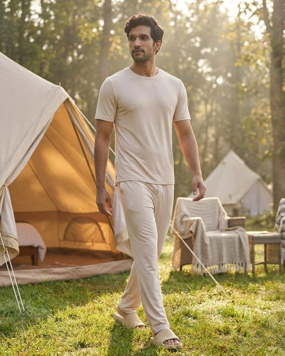 Cosmo T-Shirt + Pant  (Irish Cream)