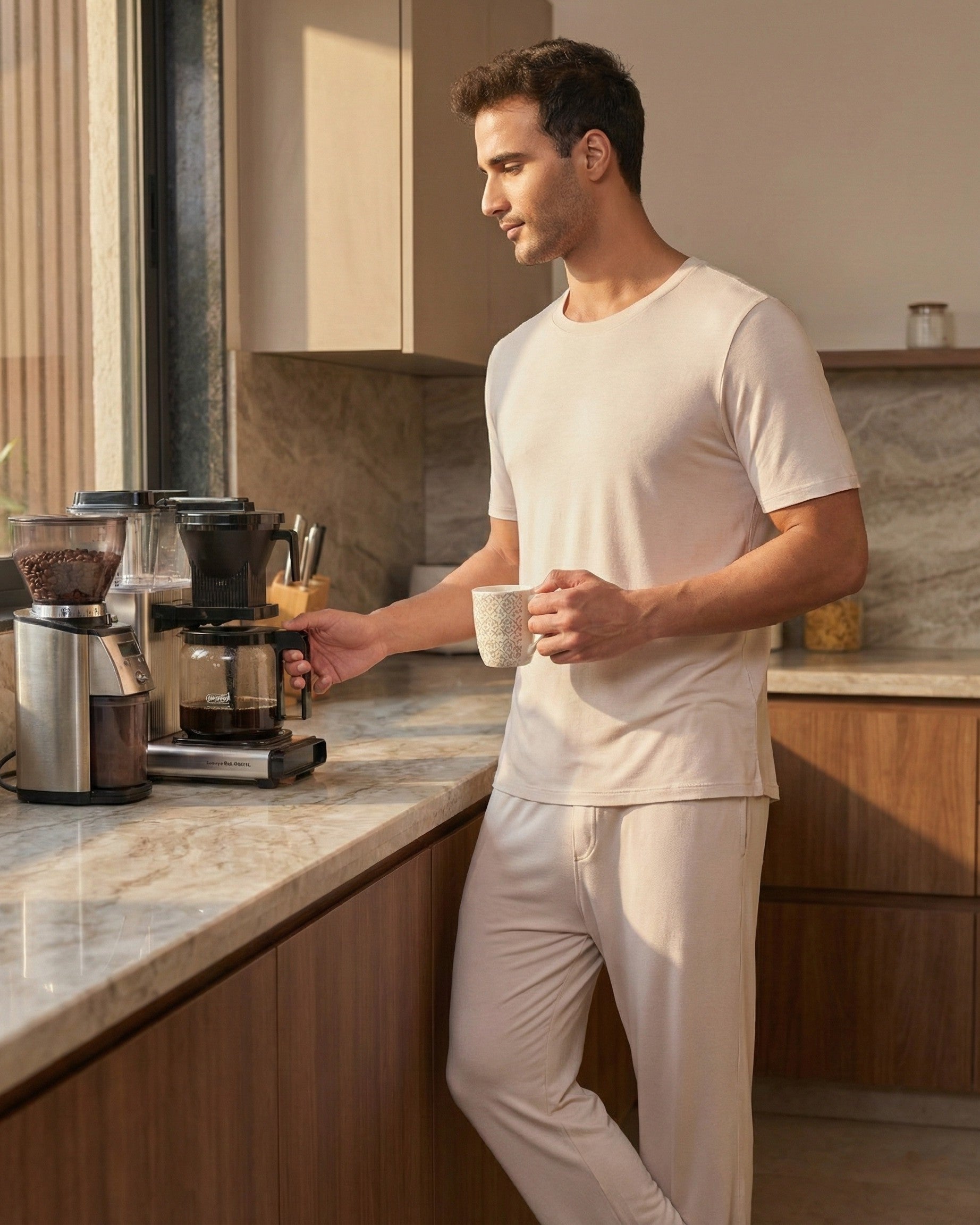 Cosmo T-Shirt + Pant  (Irish Cream)