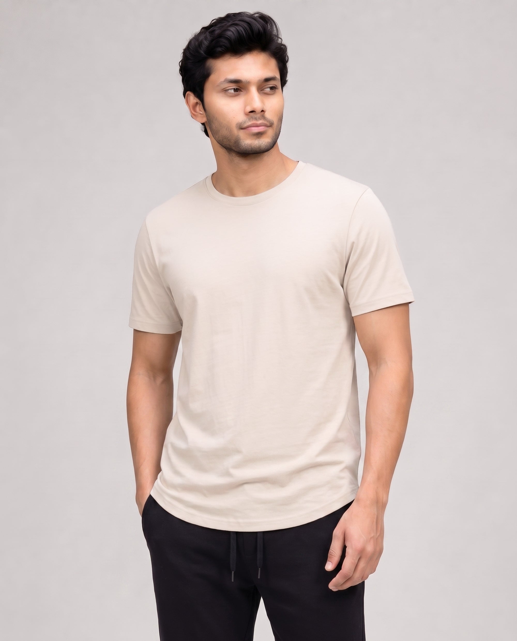 Irish cream Cosmo bamboo cotton lounge wear with breathable softness and thermoregulating comfort for relaxed everyday moments