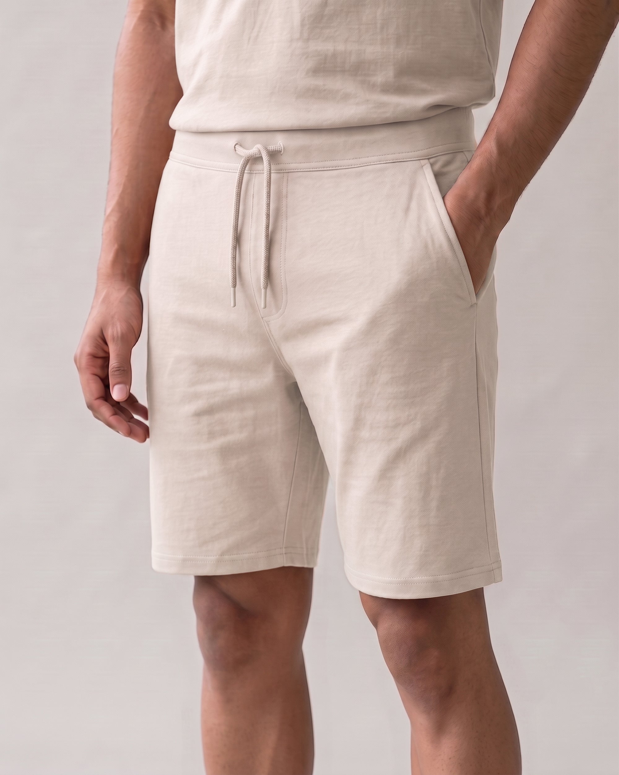 Irish cream Hushy bamboo cotton loungewear with soft breathable fabric and thermoregulating comfort for restful everyday wear