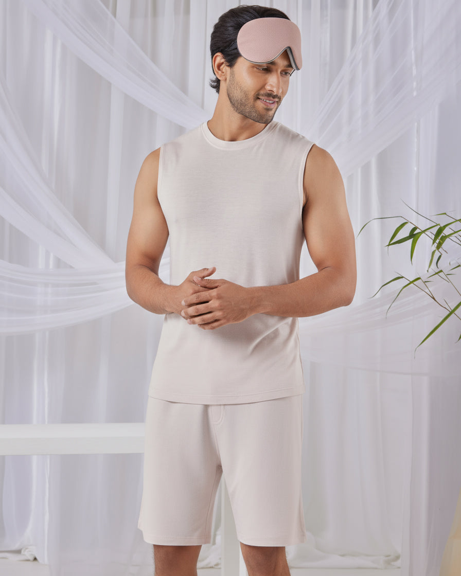 AirKnit Tee + Shorts  (Irish Cream)