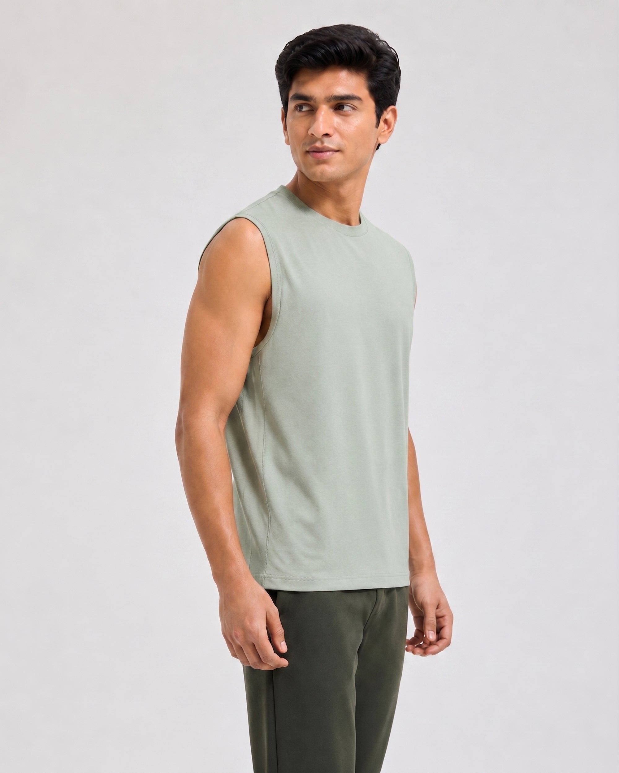 AirKnit Bamboo Tee  (Laurel Green)