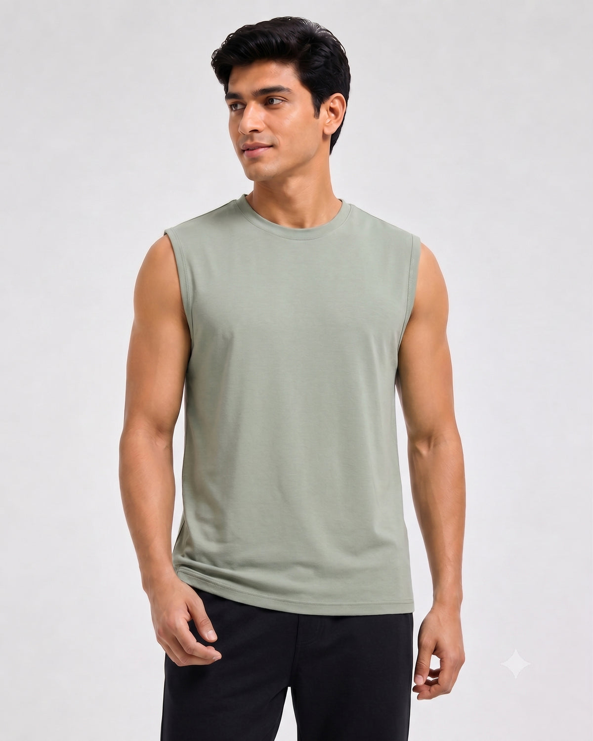 AirKnit Bamboo Tee  (Laurel Green)