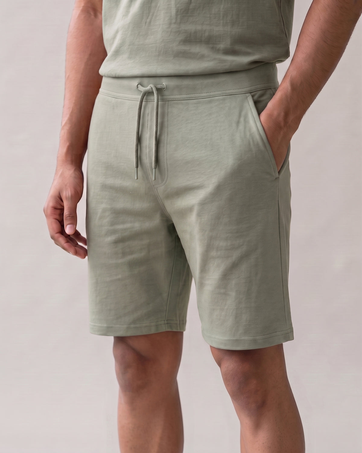 Hushy Bamboo Shorts  (Laurel Green)