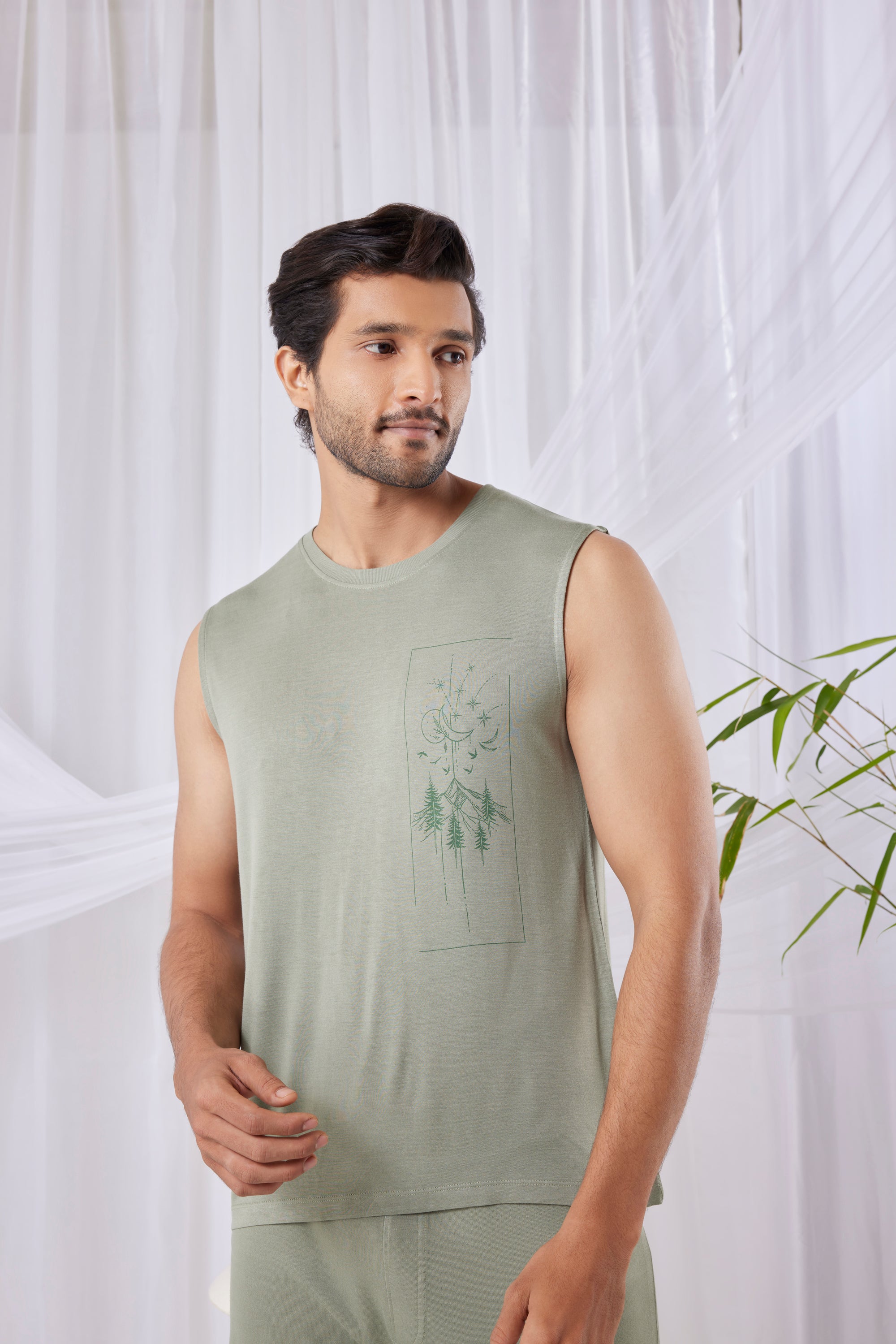 AirKnit Sleeper Tee  (Laurel Green)