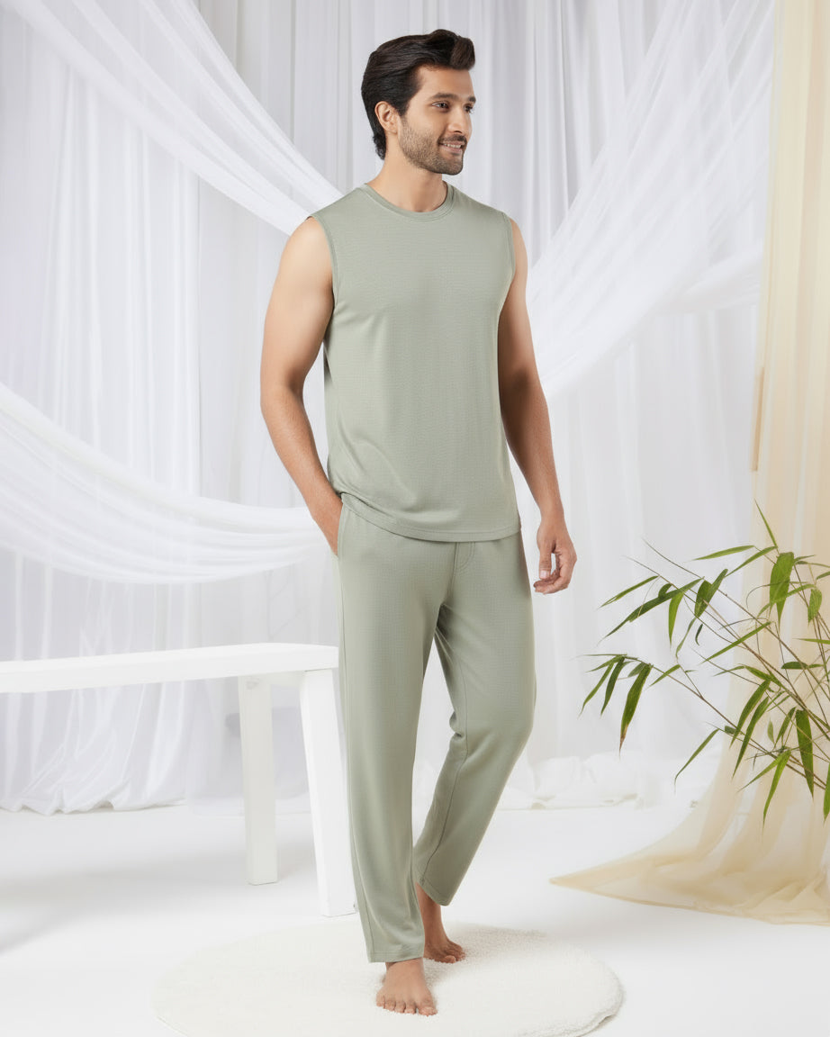 AirKnit Tee + Pant  (Laurel Green)
