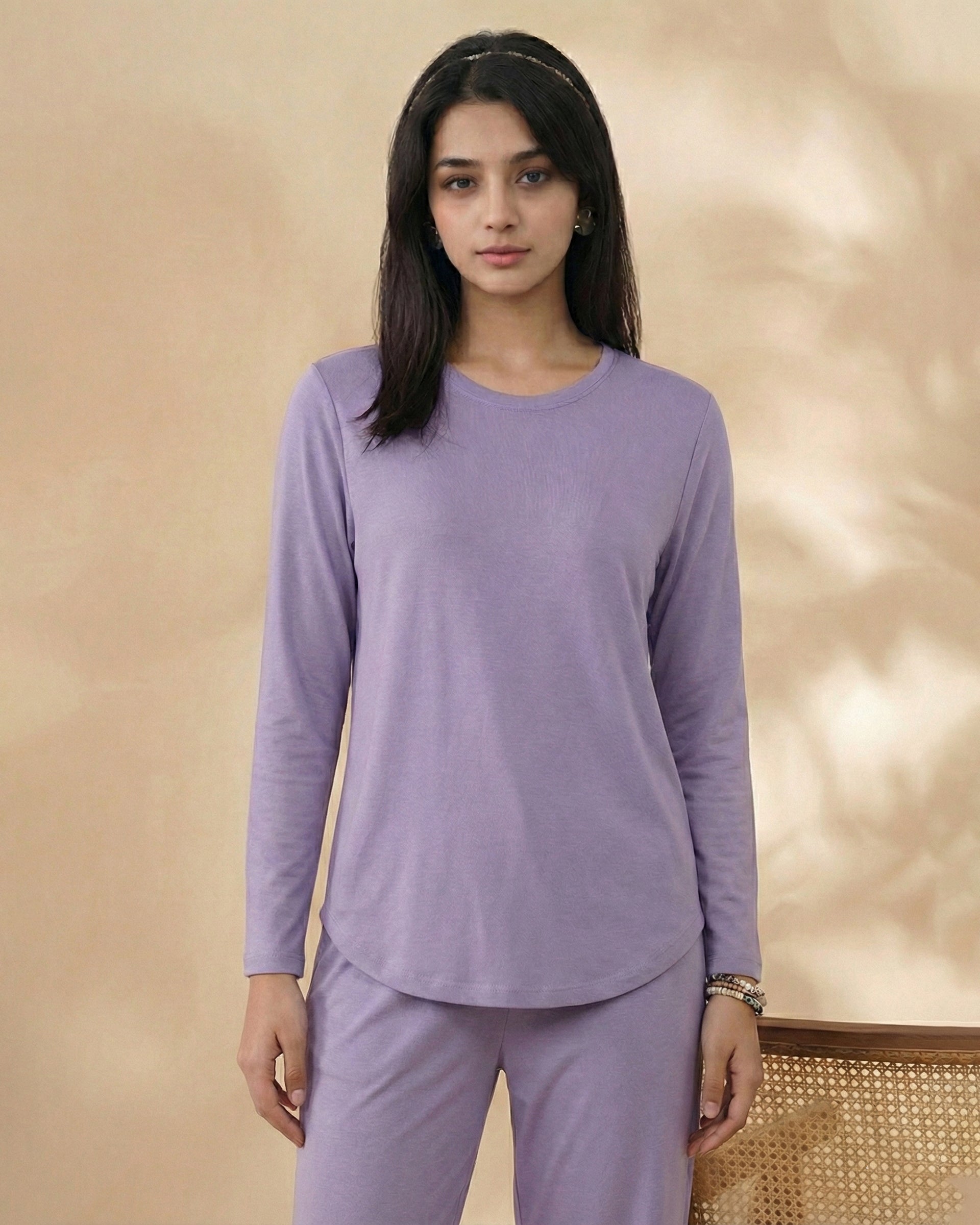 Estelle Bamboo Tee  (Lavender)