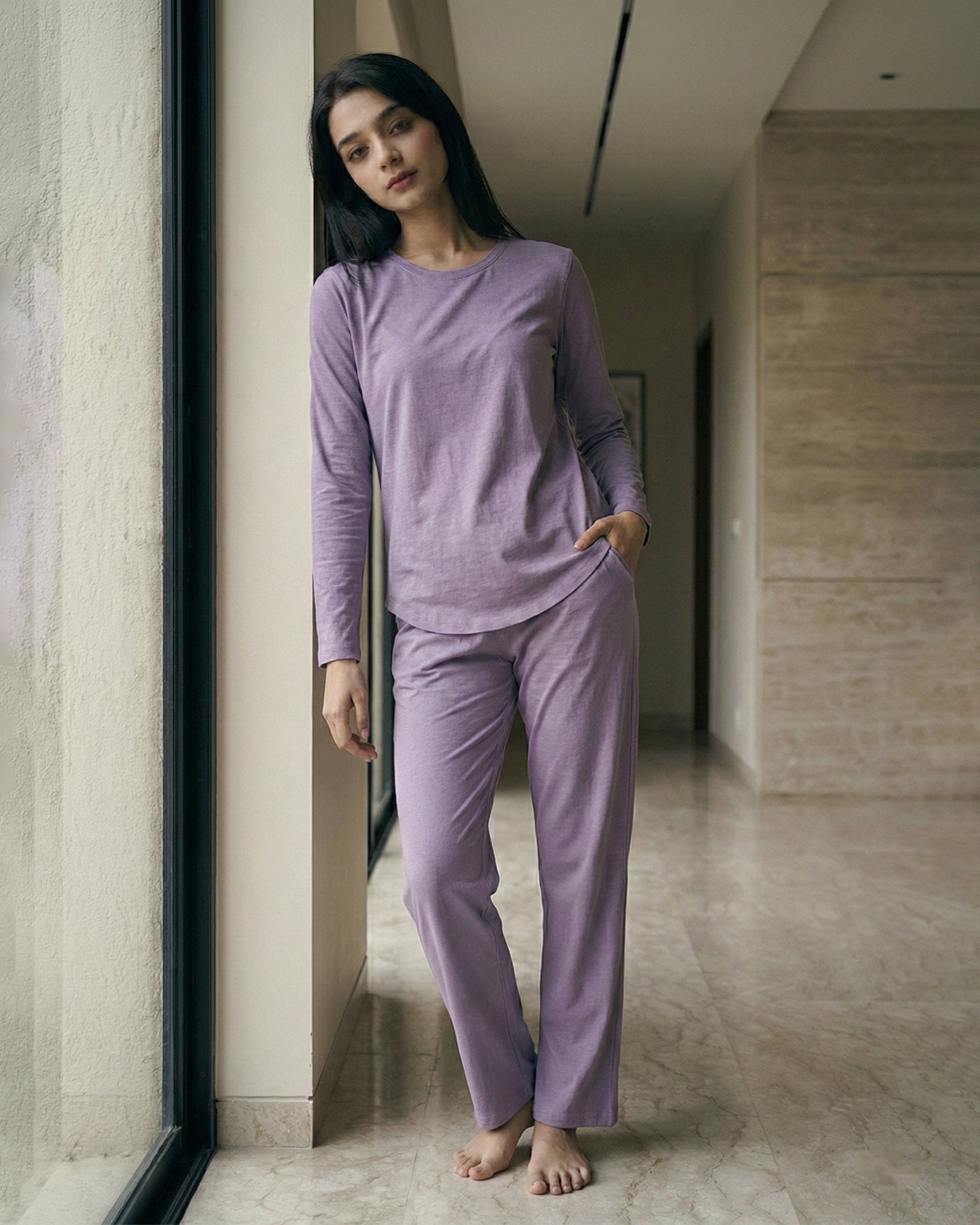 Estelle T-Shirt + Pant  (Lavender)