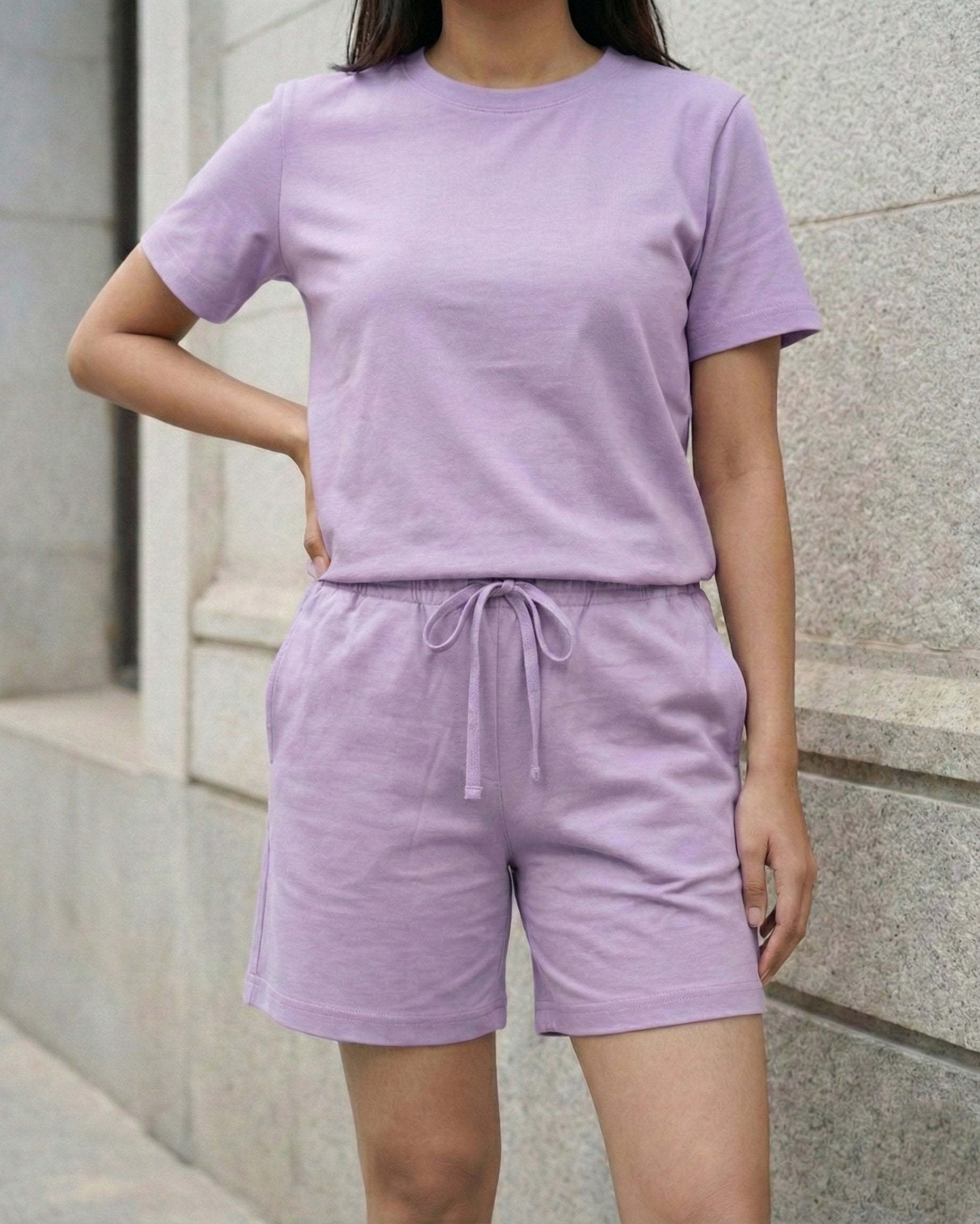 Nesta Bamboo Shorts  (Lavender)