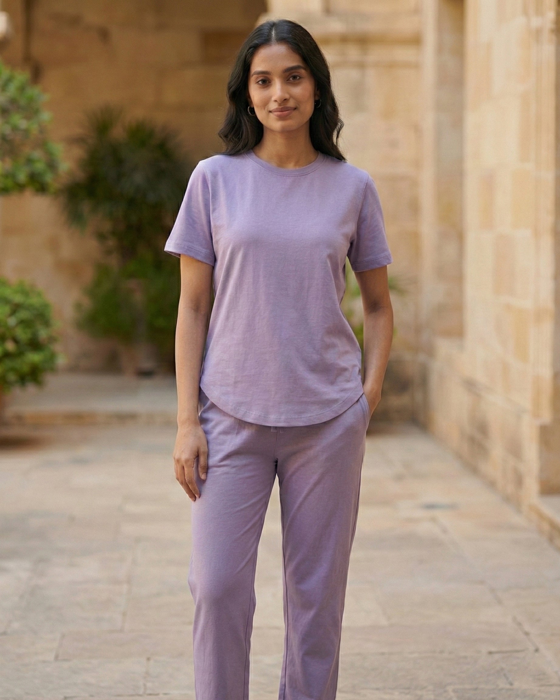Celine T-Shirt + Pant  (Lavender)