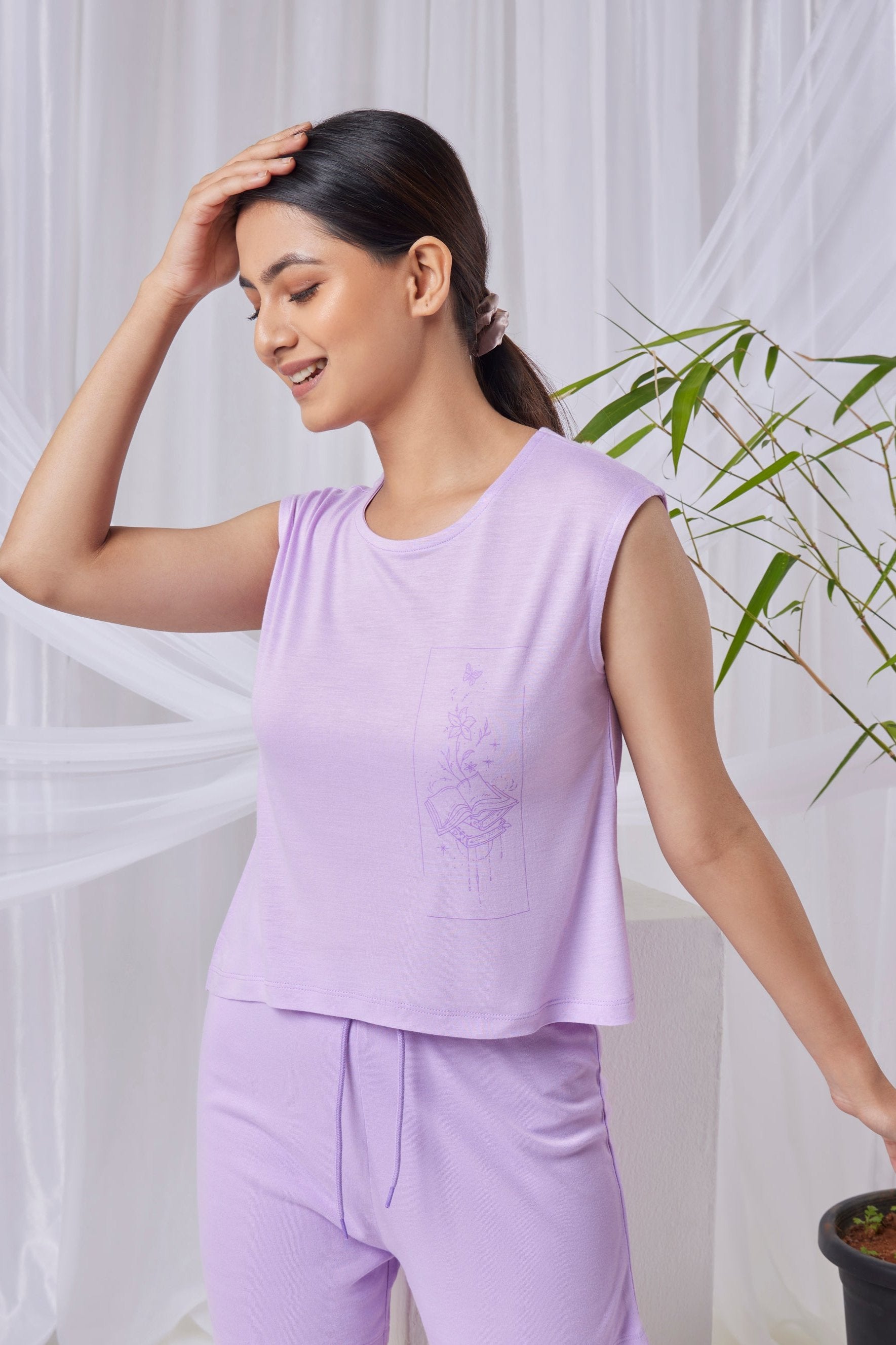 Aurora Cozy Top  (Lavender)