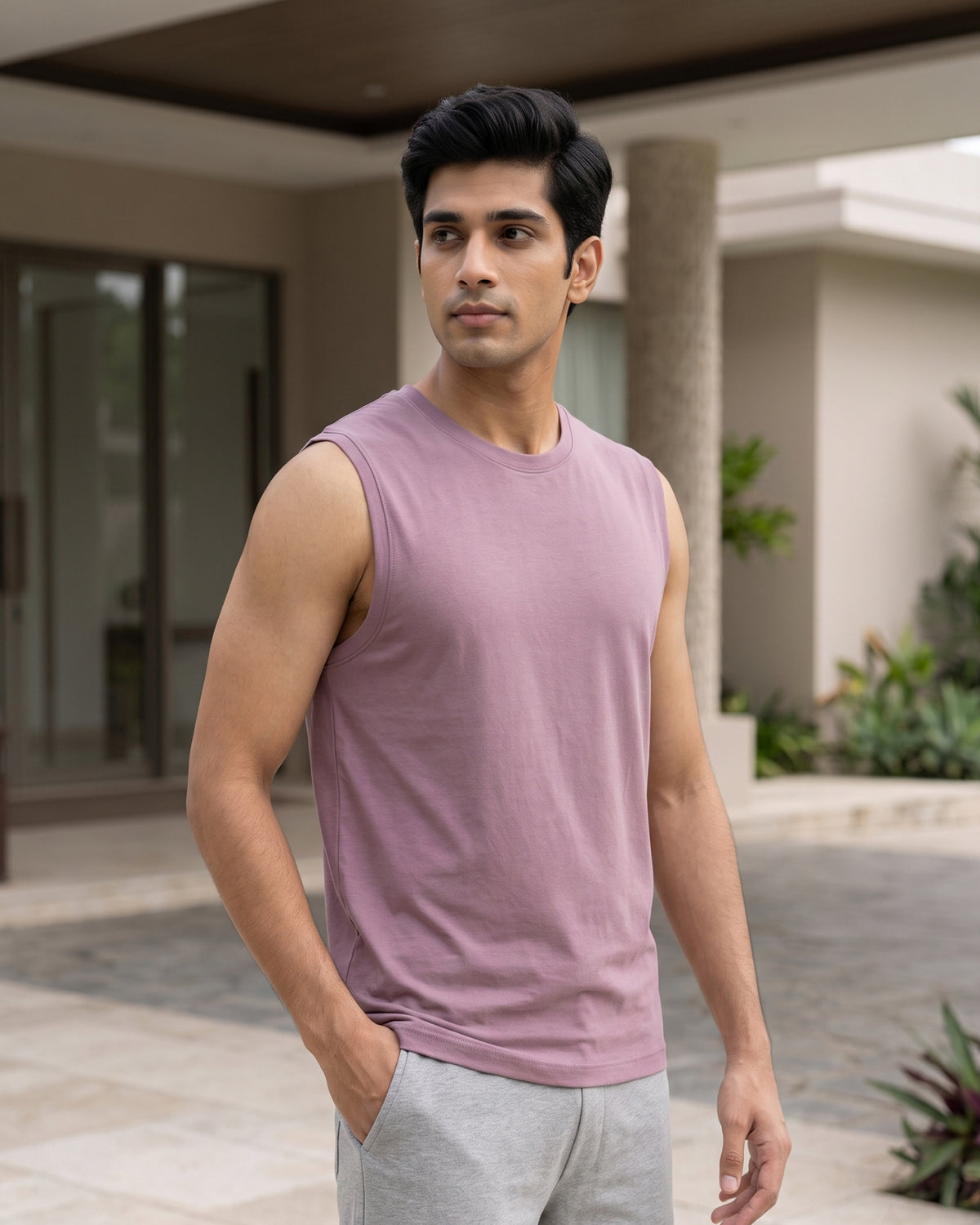 AirKnit Bamboo Tee  (Mauve)